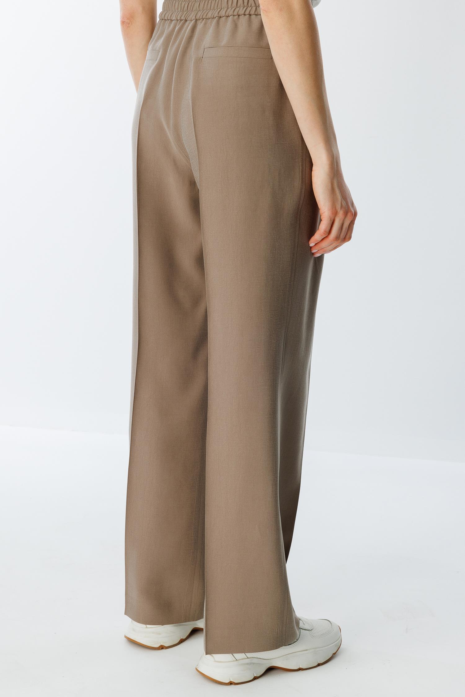 Elastan Kemerli Pileli Pantolon