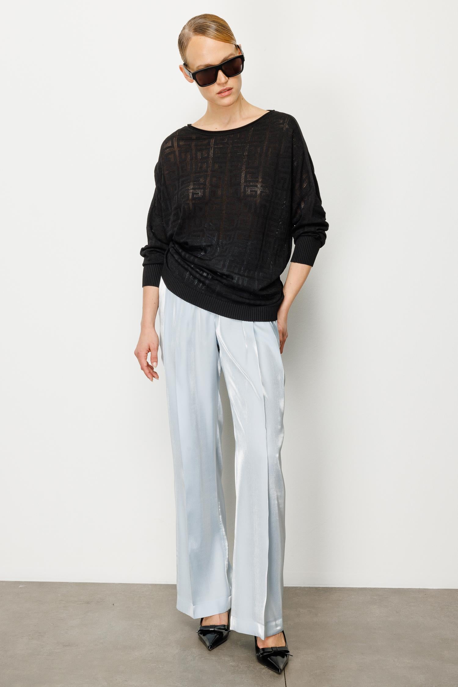 ELASTAN KEMERLİ PİLELİ PANTOLON