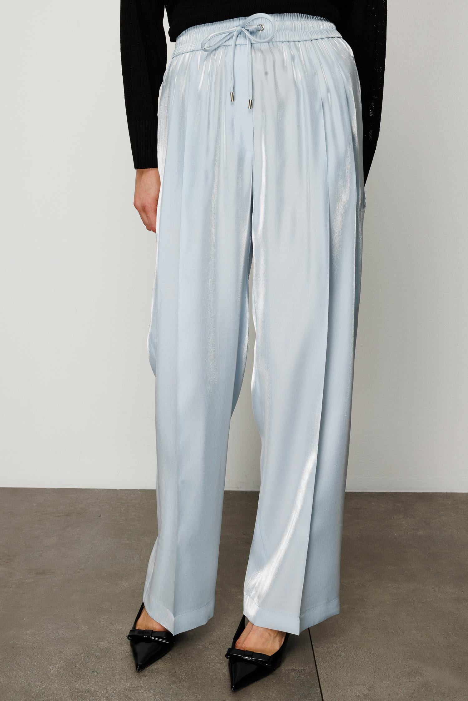 ELASTAN KEMERLİ PİLELİ PANTOLON