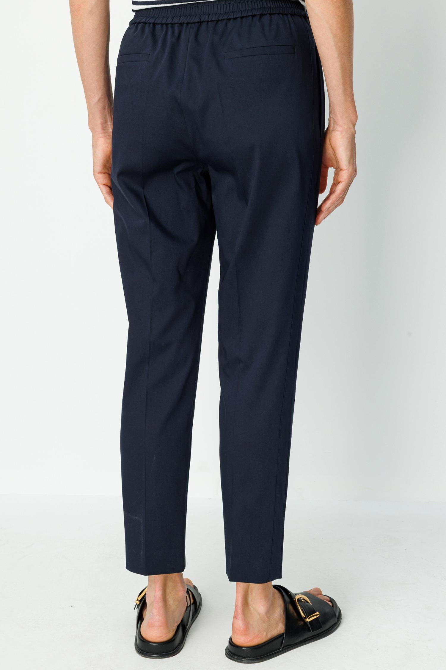 Elastan Kemerli Şeritli Koton Pantolon