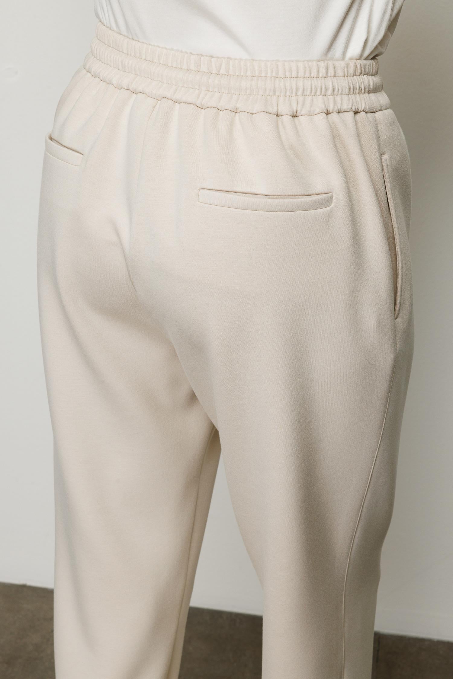 Elastan Kemerli Sweat Pantolon