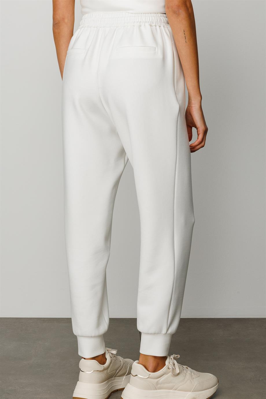 Elastan Kemerli Sweat Pantolon