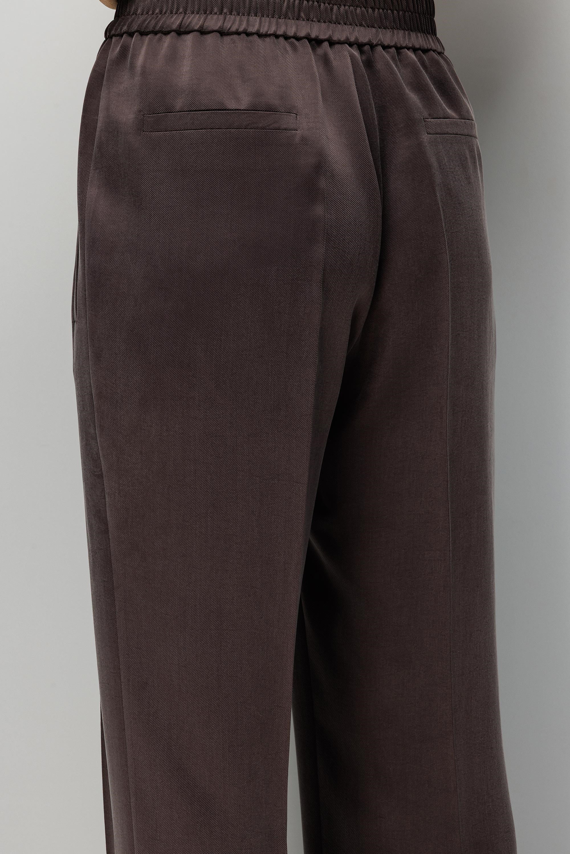 Elastan Kemerli Tek Pile Pantolon