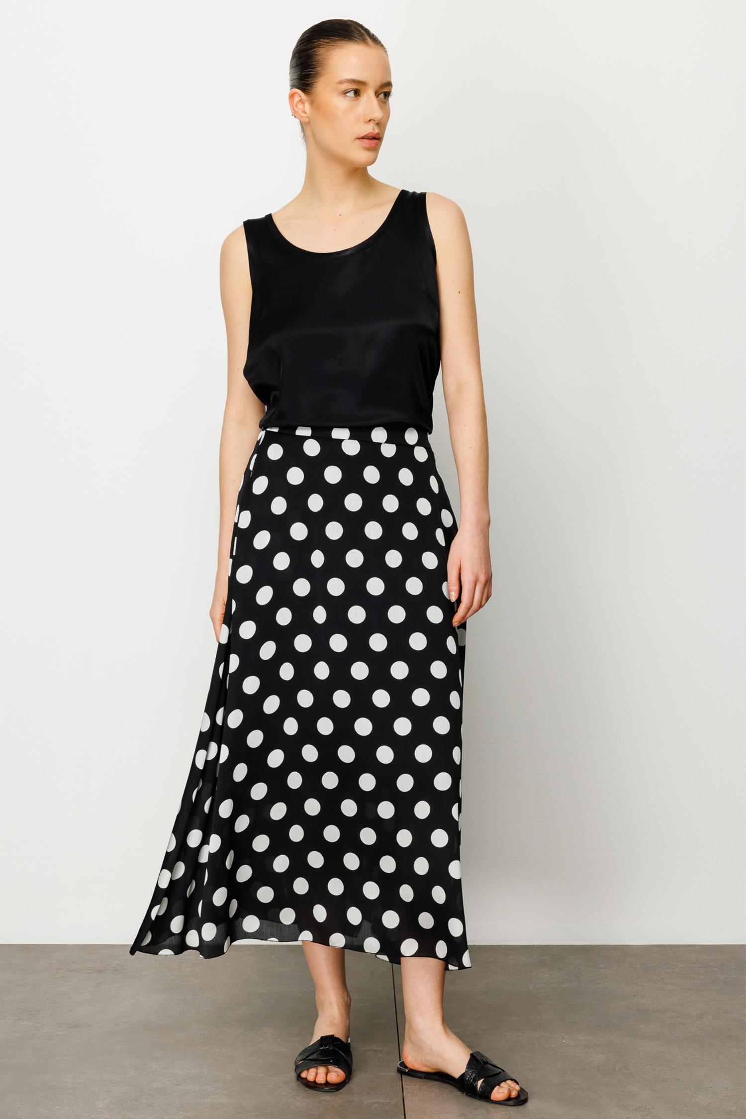 Elastan Kemerli Verev Etek