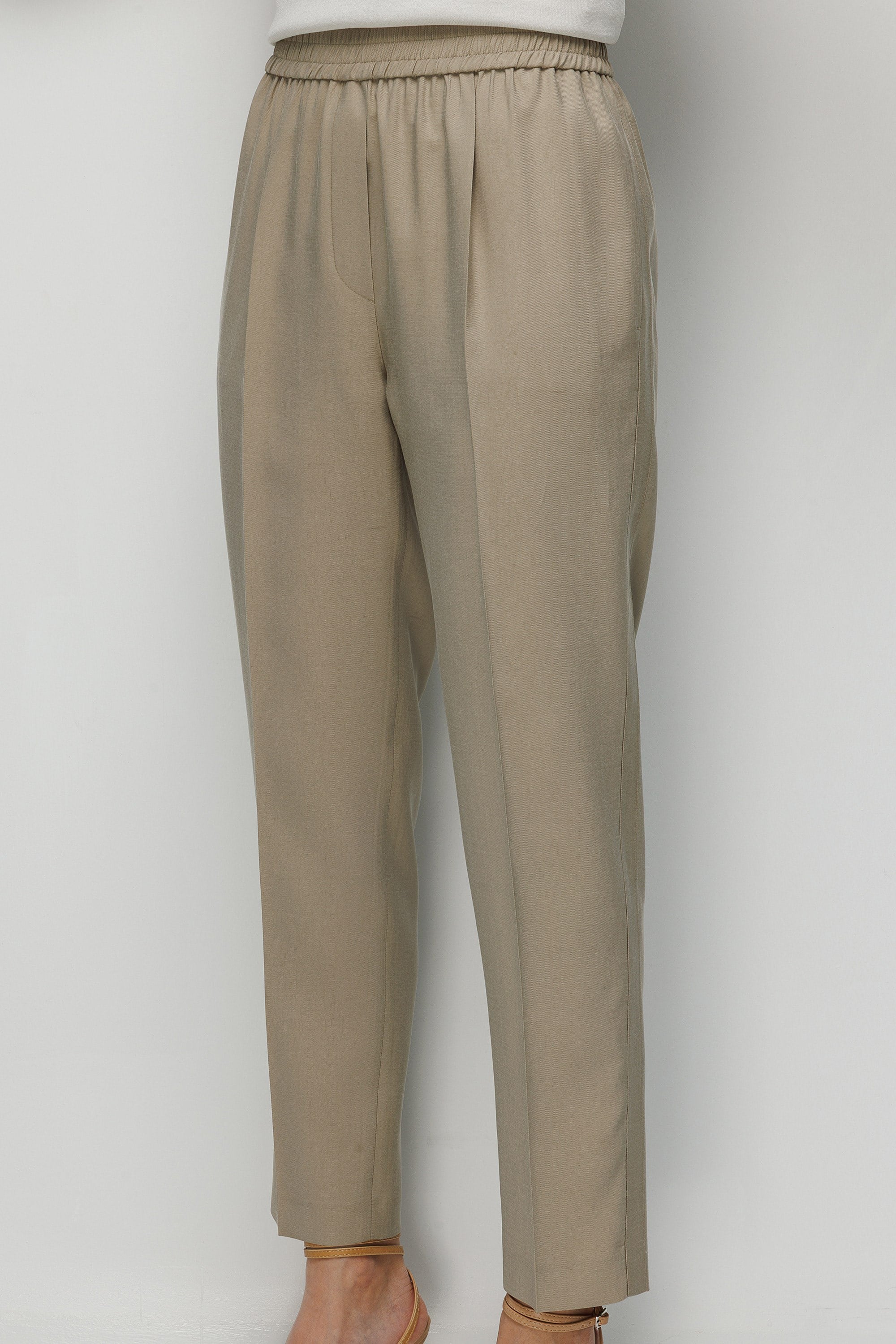 Elastan Kmerli Yanı Şeritli Pantolon