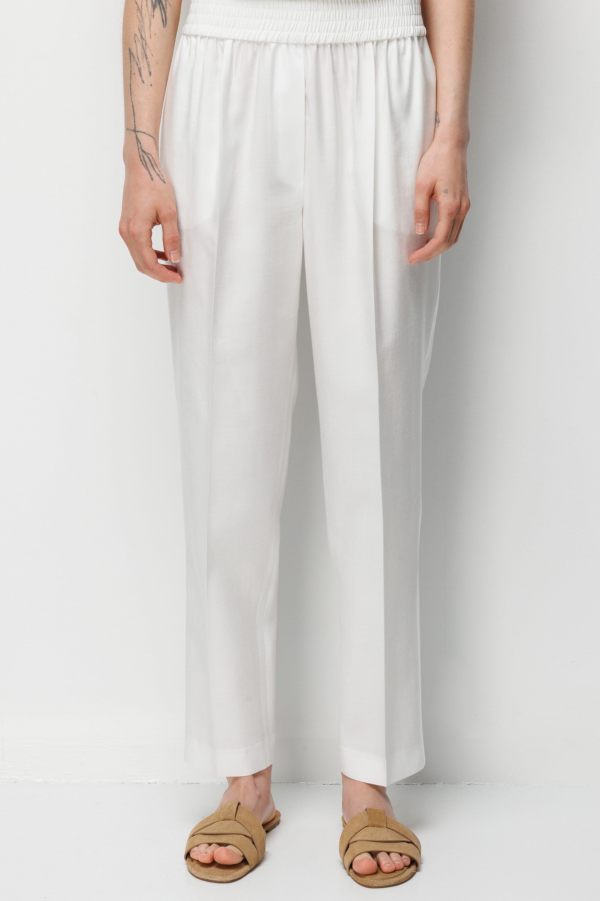 Elastan Kmerli Yanı Şeritli Pantolon