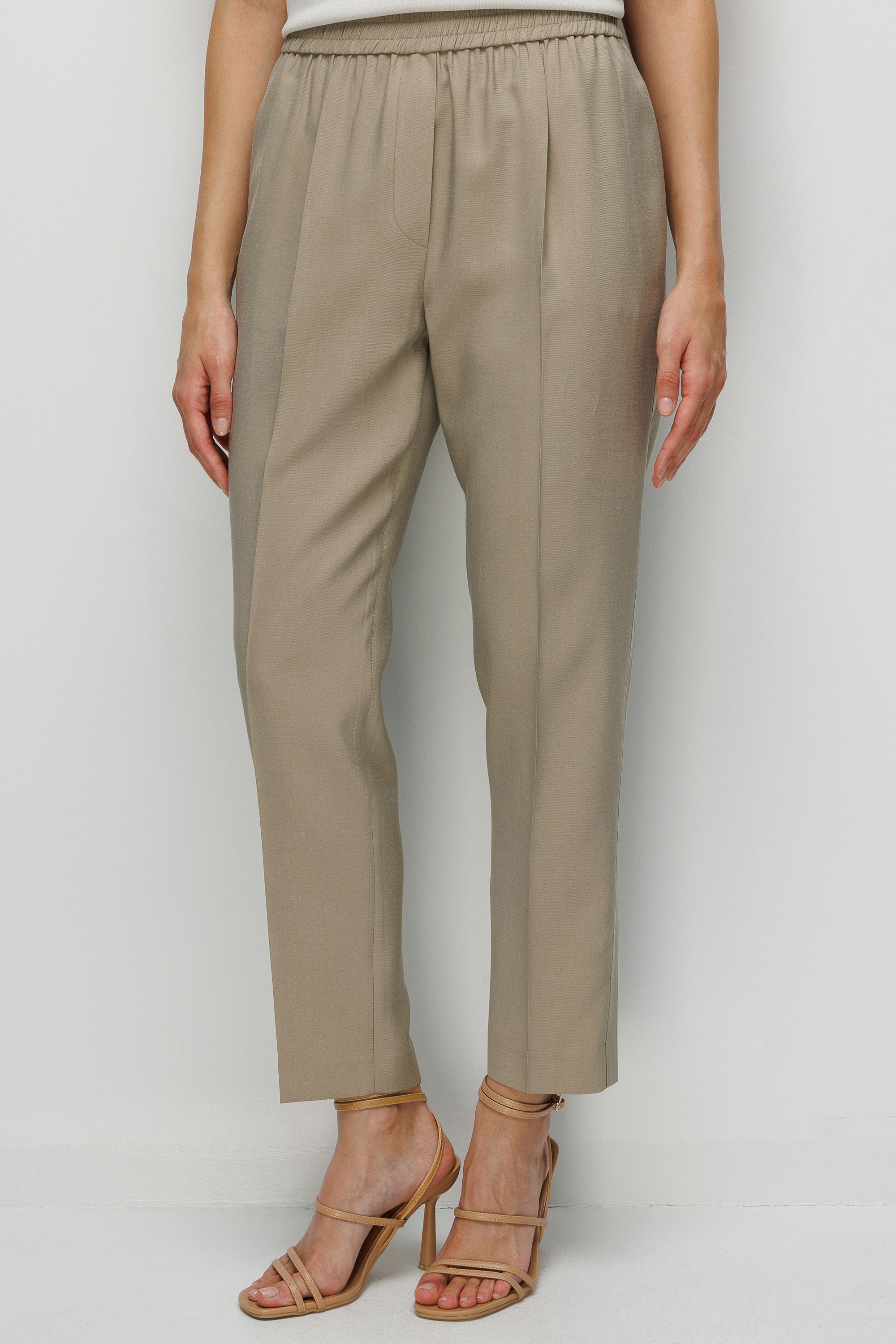 Elastan Kmerli Yanı Şeritli Pantolon