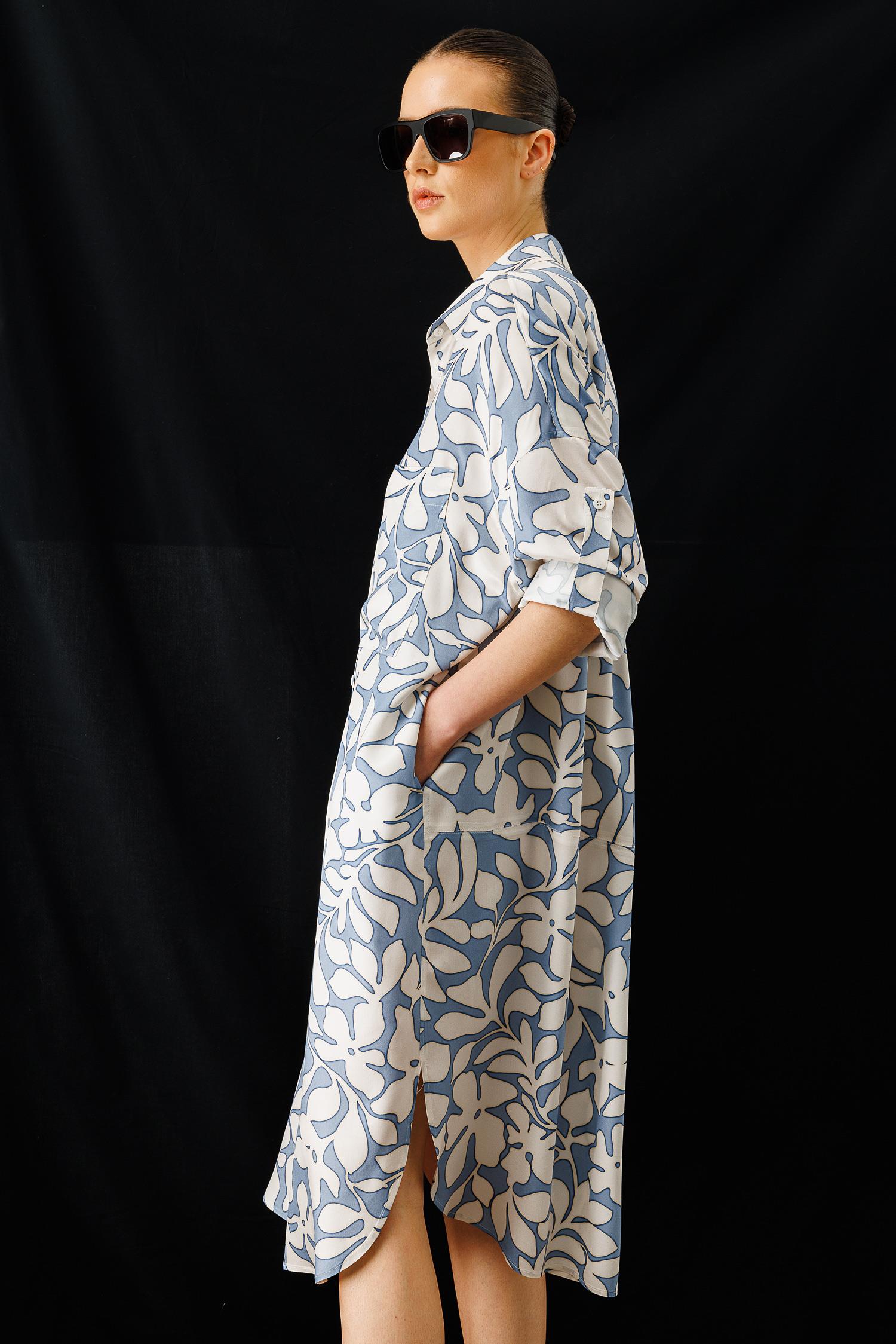 EMPİRME GÖMLEK ELBİSE