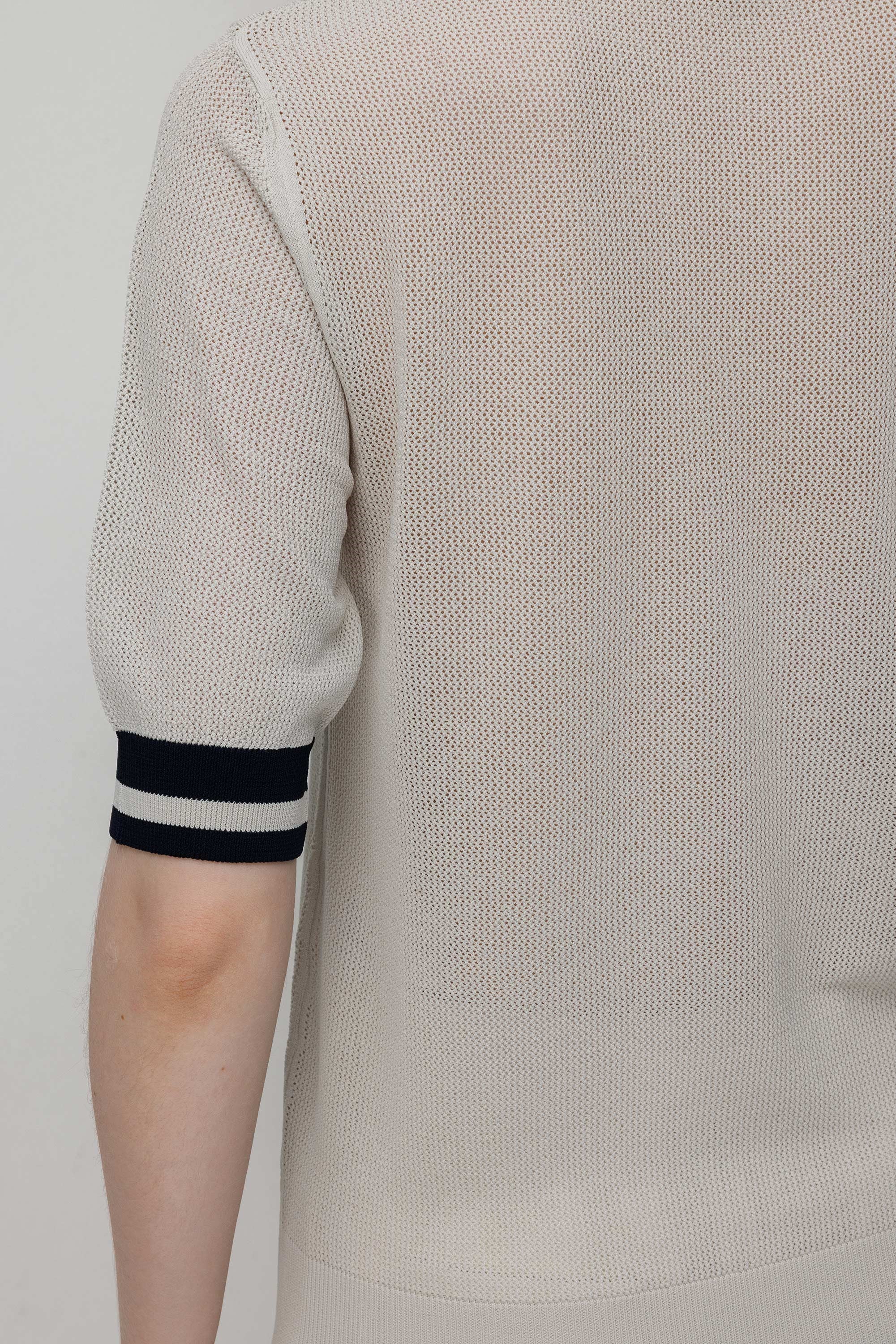 File Örgü Polo Yaka Triko