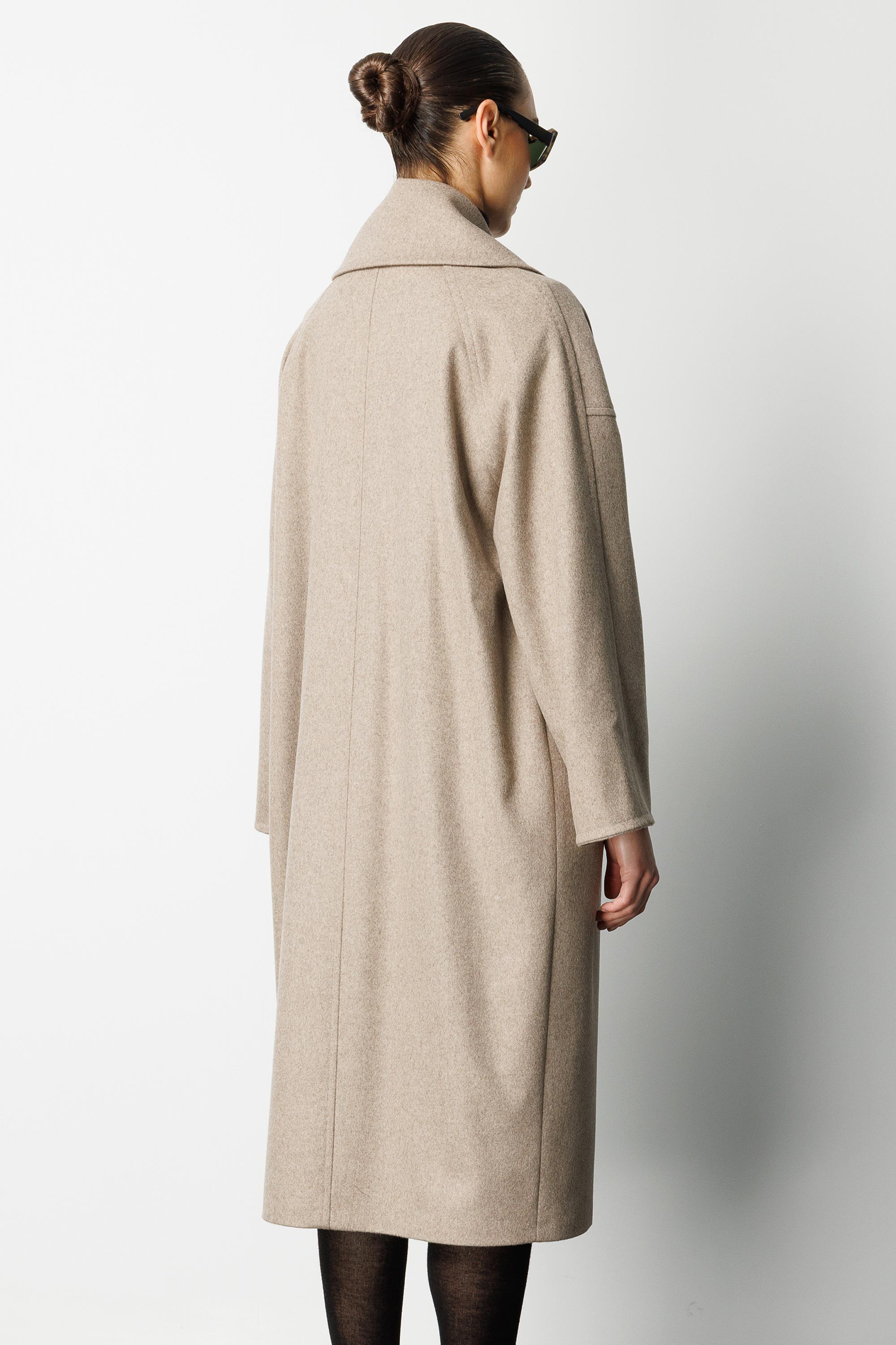 Geniş Yaka Kemerli Manto