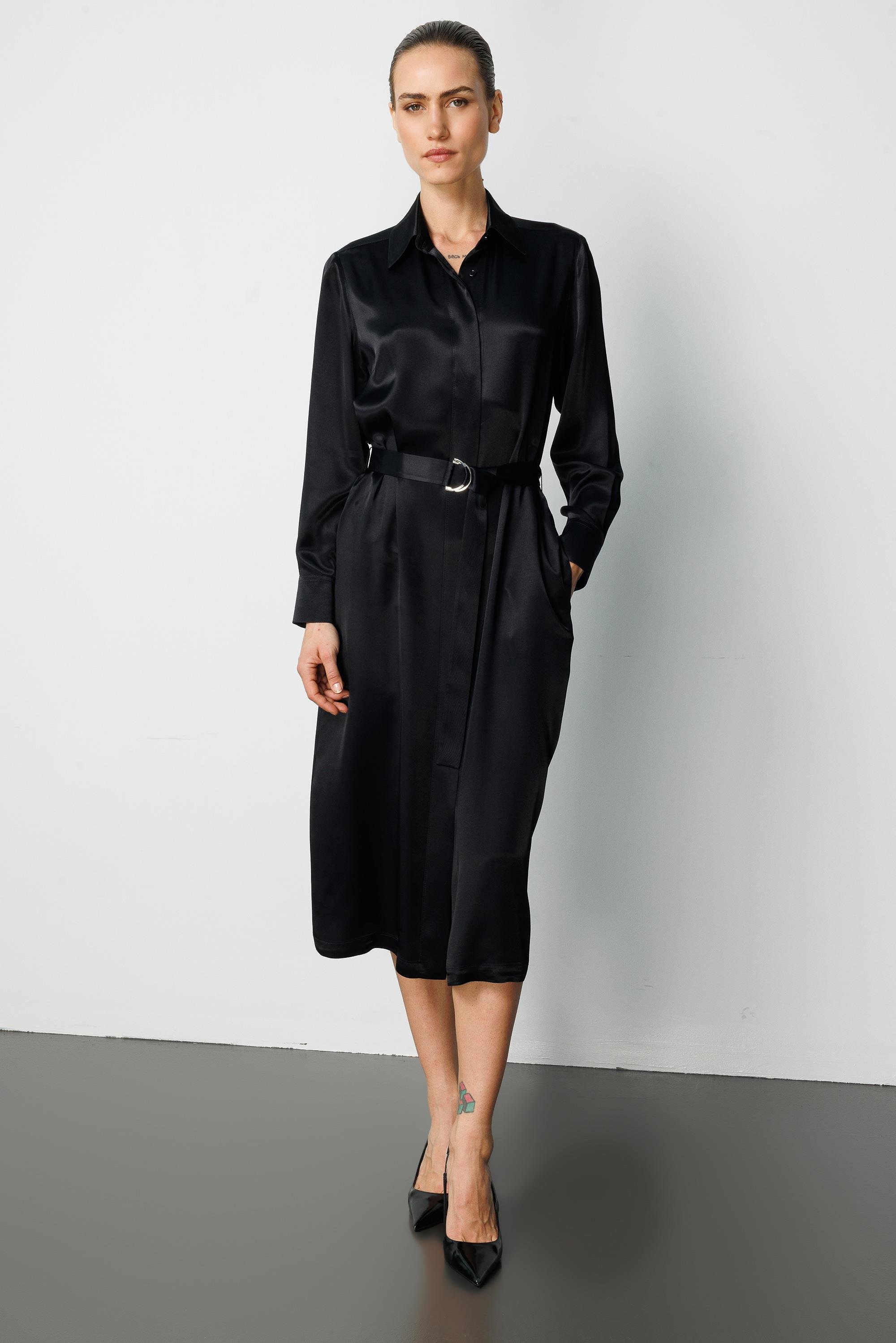 Gizli Pat Kemerli Elbise