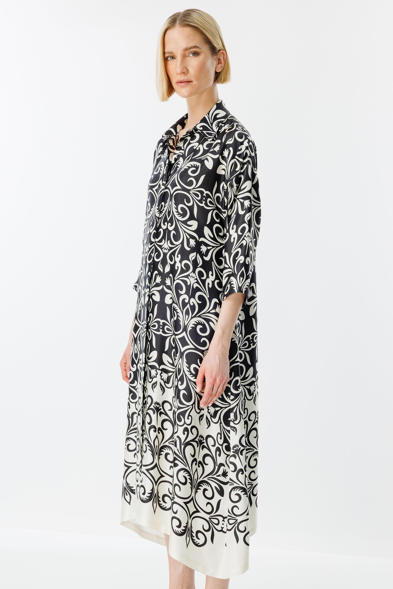 Gizli Patlı Uzun Empirme Elbise