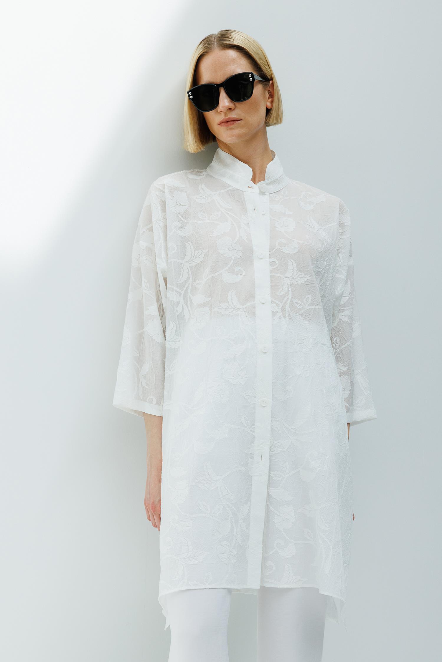 Hakim Yaka Jakarlı Tunik