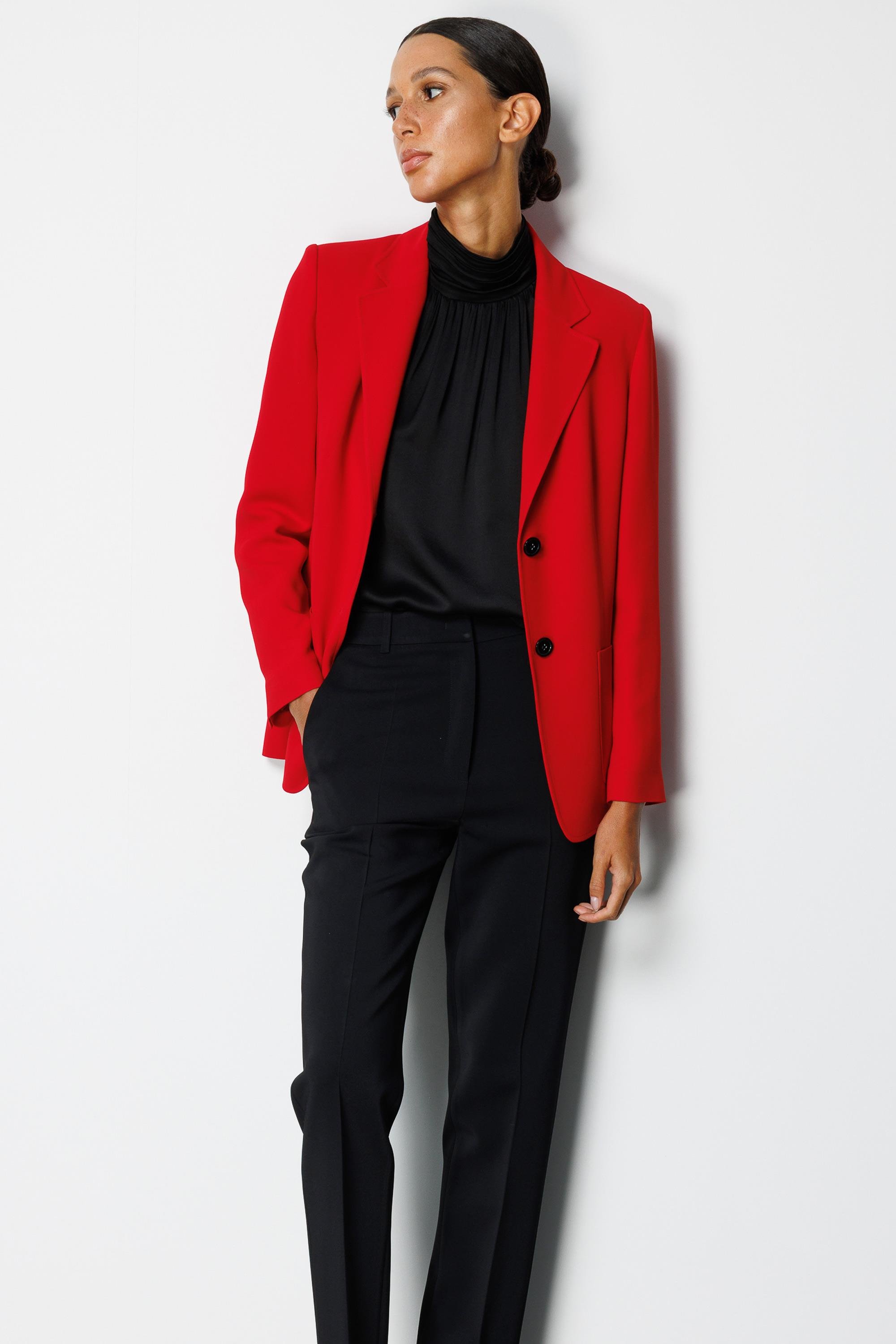 İki Dügmeli Dıştan Cepli Ceket