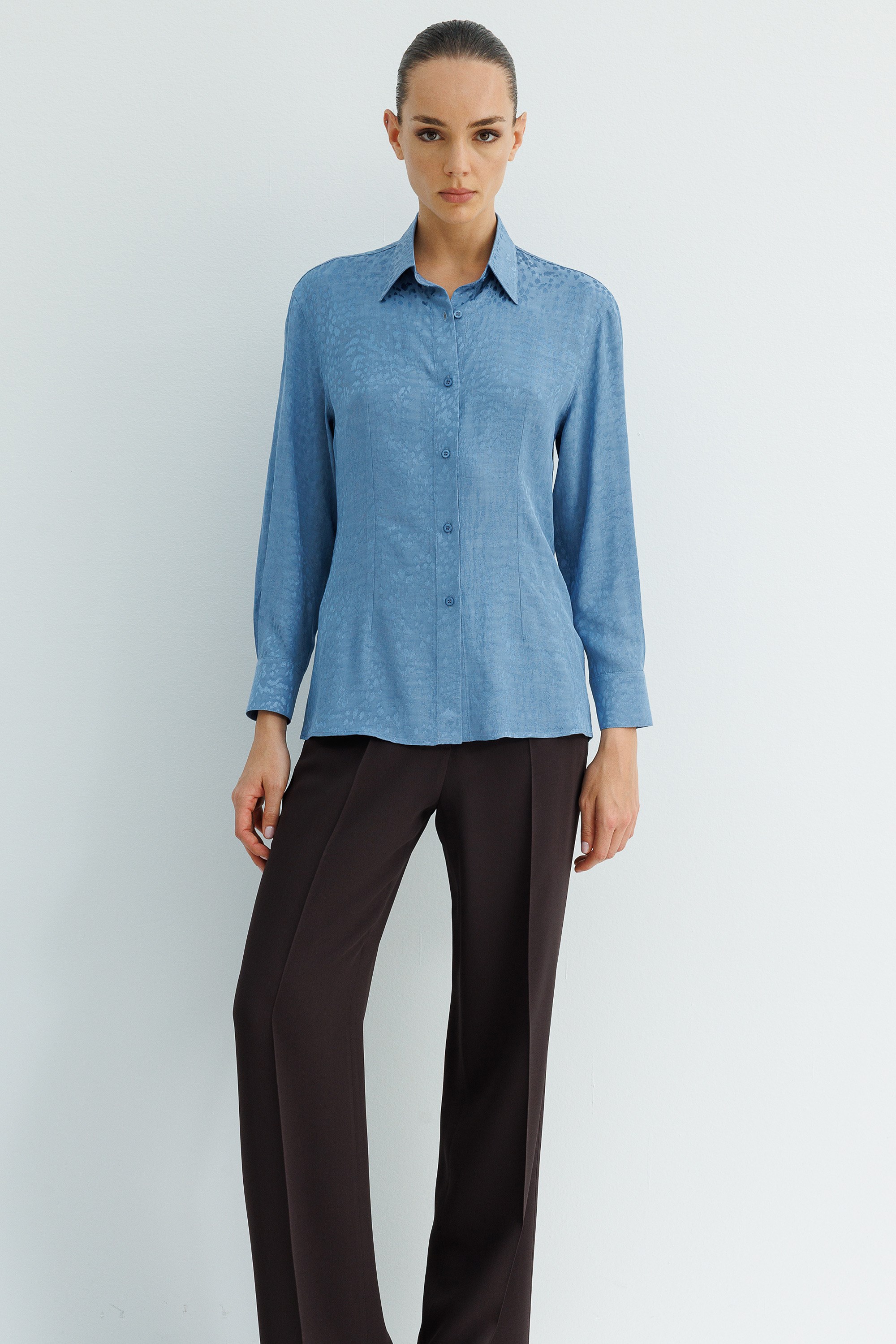 Jakarlı Rayon Bluz
