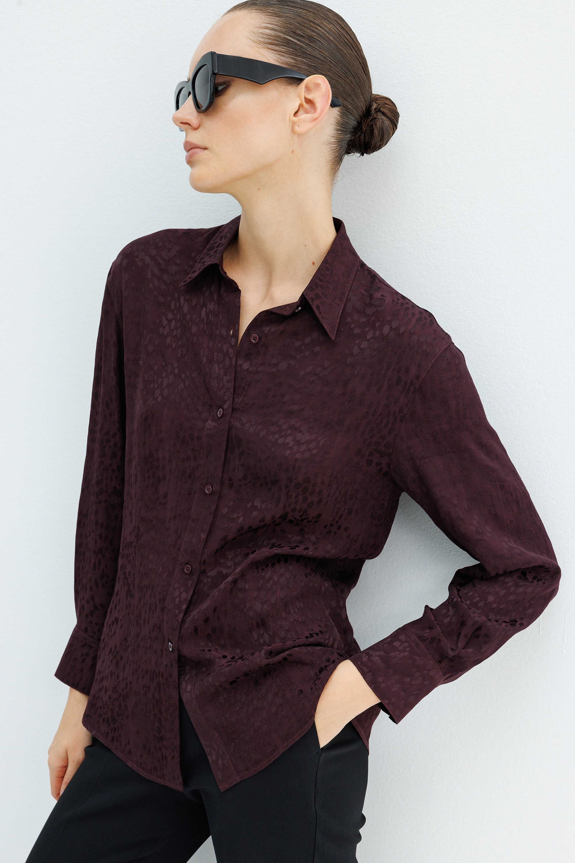 Jakarlı Rayon Bluz