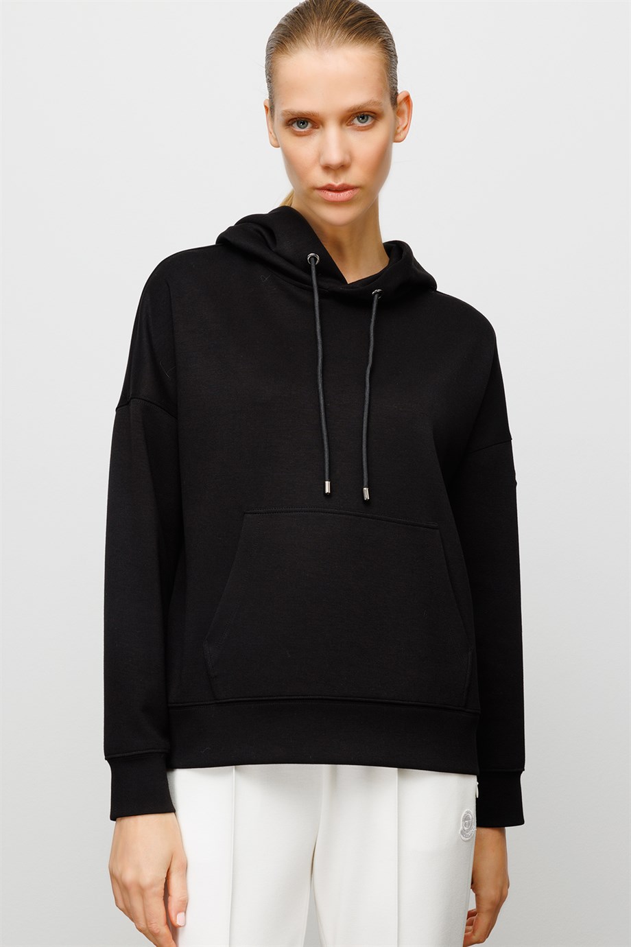 Kapüşonlu Cepli Sweat