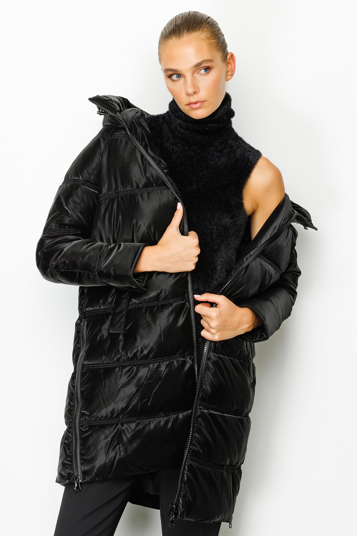 Kapüşonlu Fermuarlı Anorak