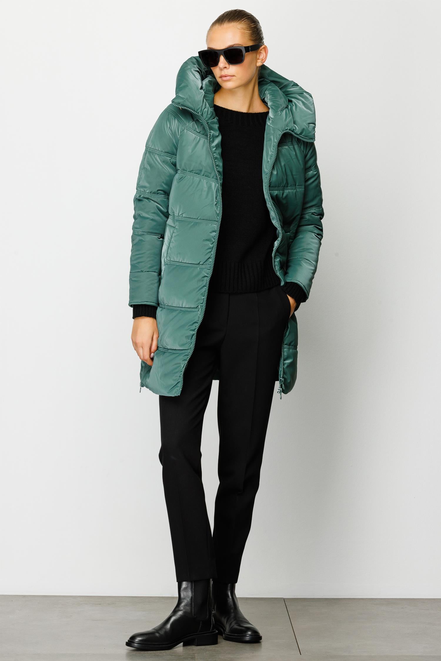 Kapüşonlu Fermuarlı Anorak