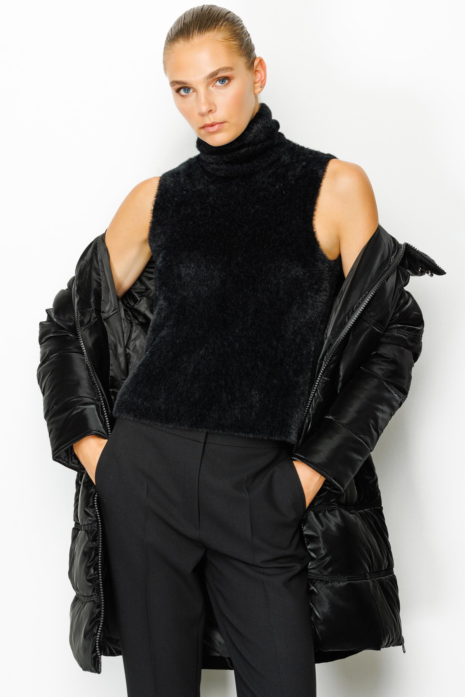 Kapüşonlu Fermuarlı Anorak