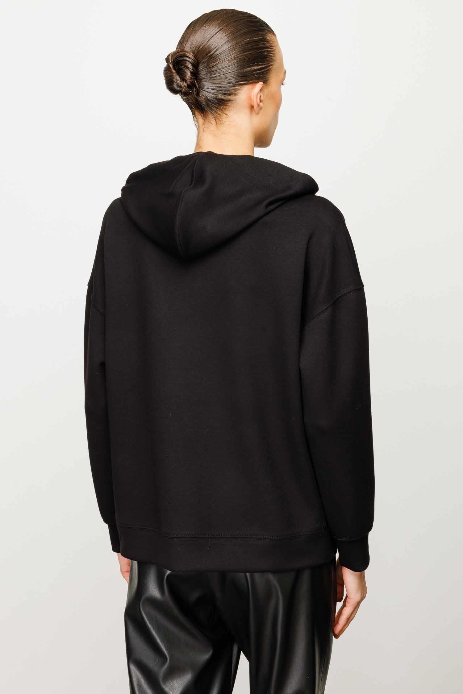 Kapüşonlu Önden Fermuarlı Sweat