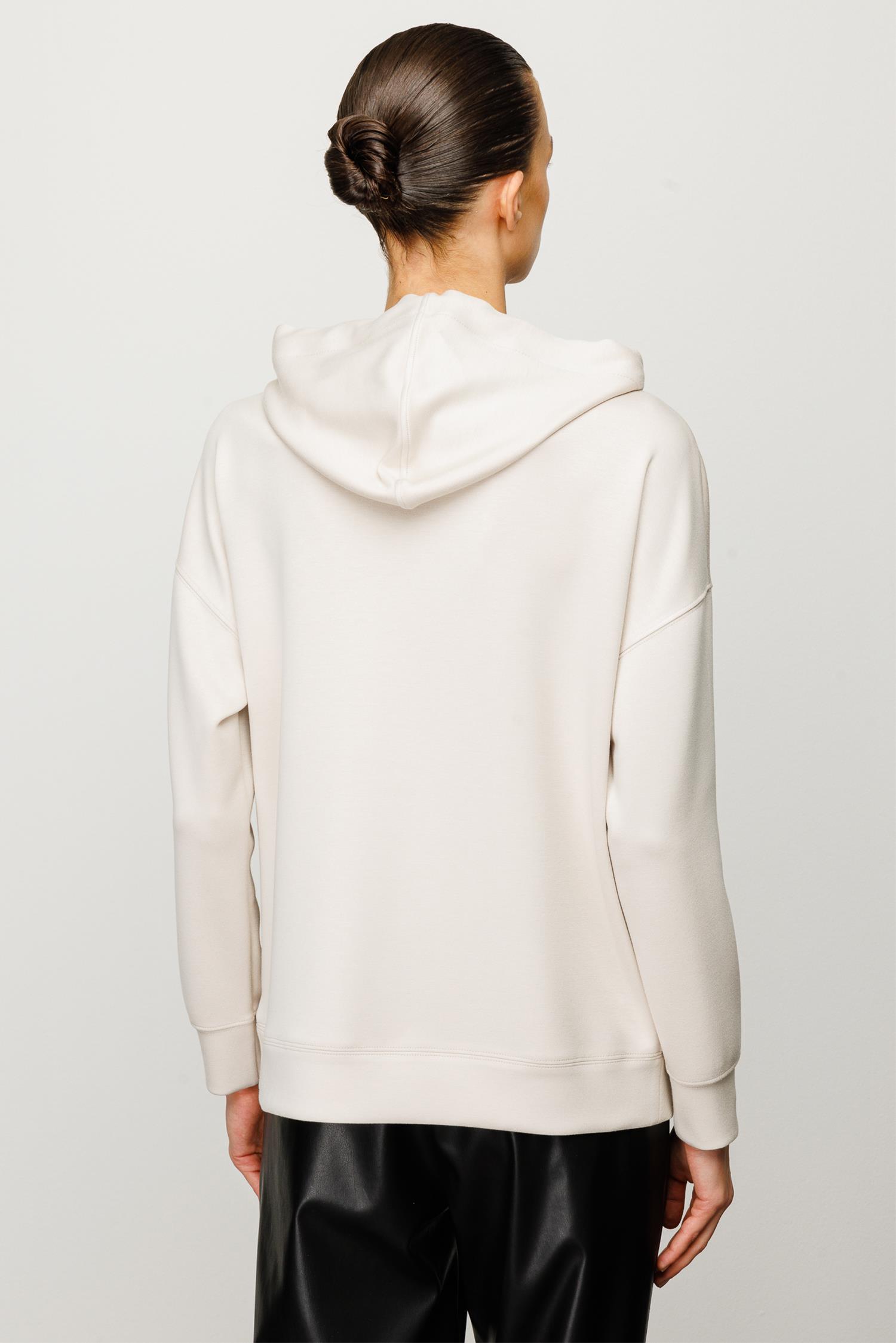 Kapüşonlu Önden Fermuarlı Sweat