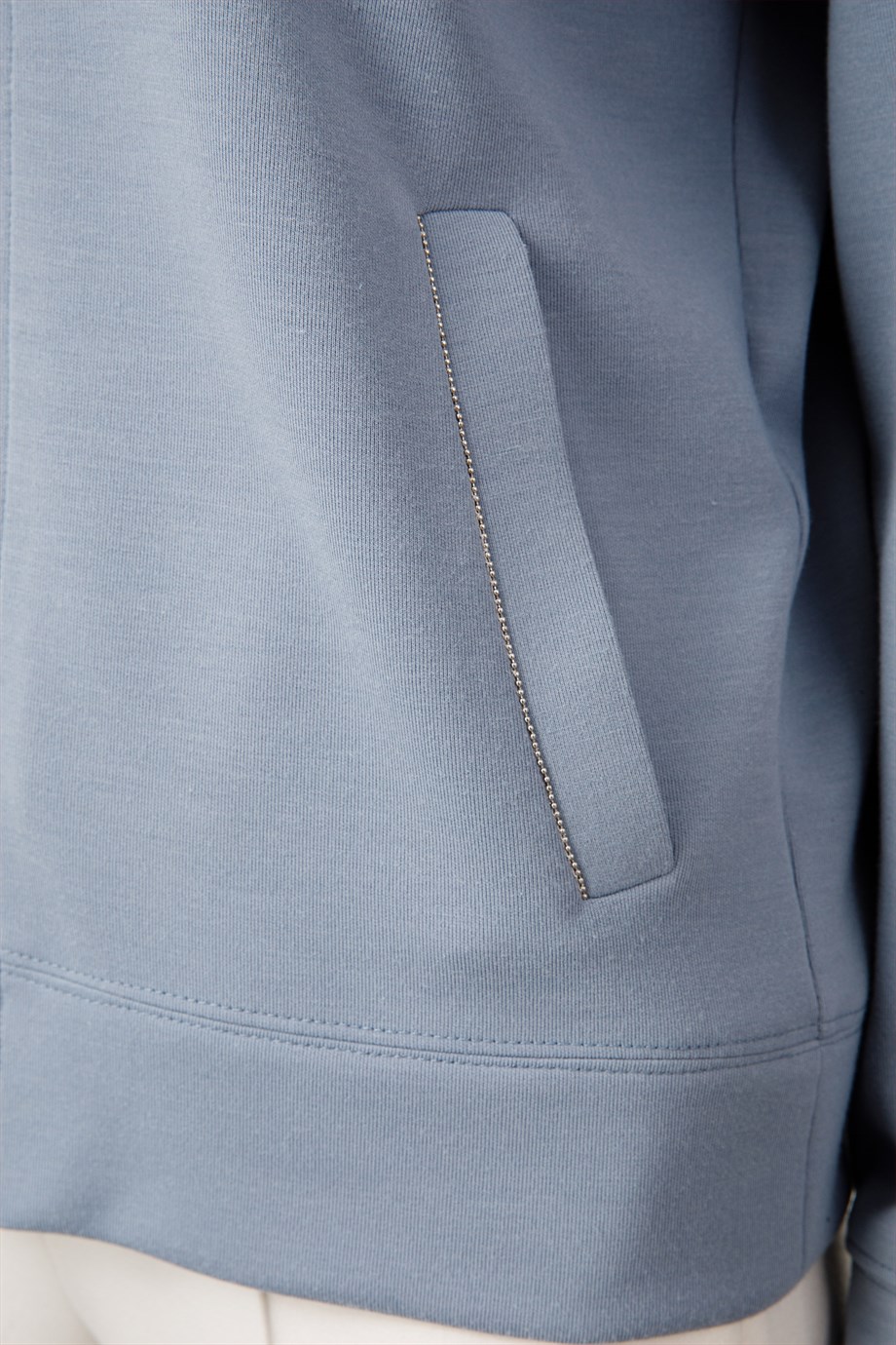 Kapüşonlu Önü Fermuarlı Sweat