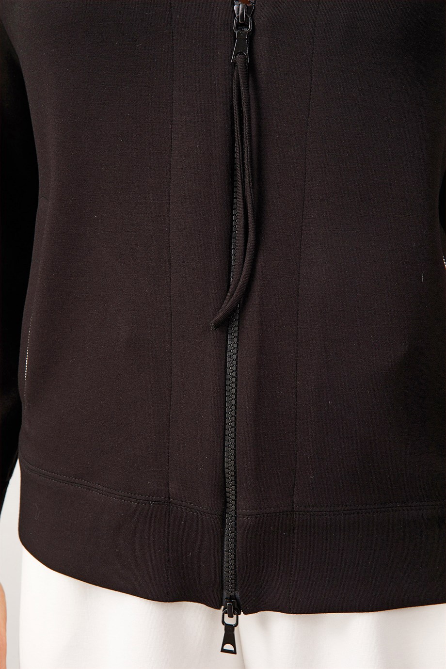 Kapüşonlu Önü Fermuarlı Sweat