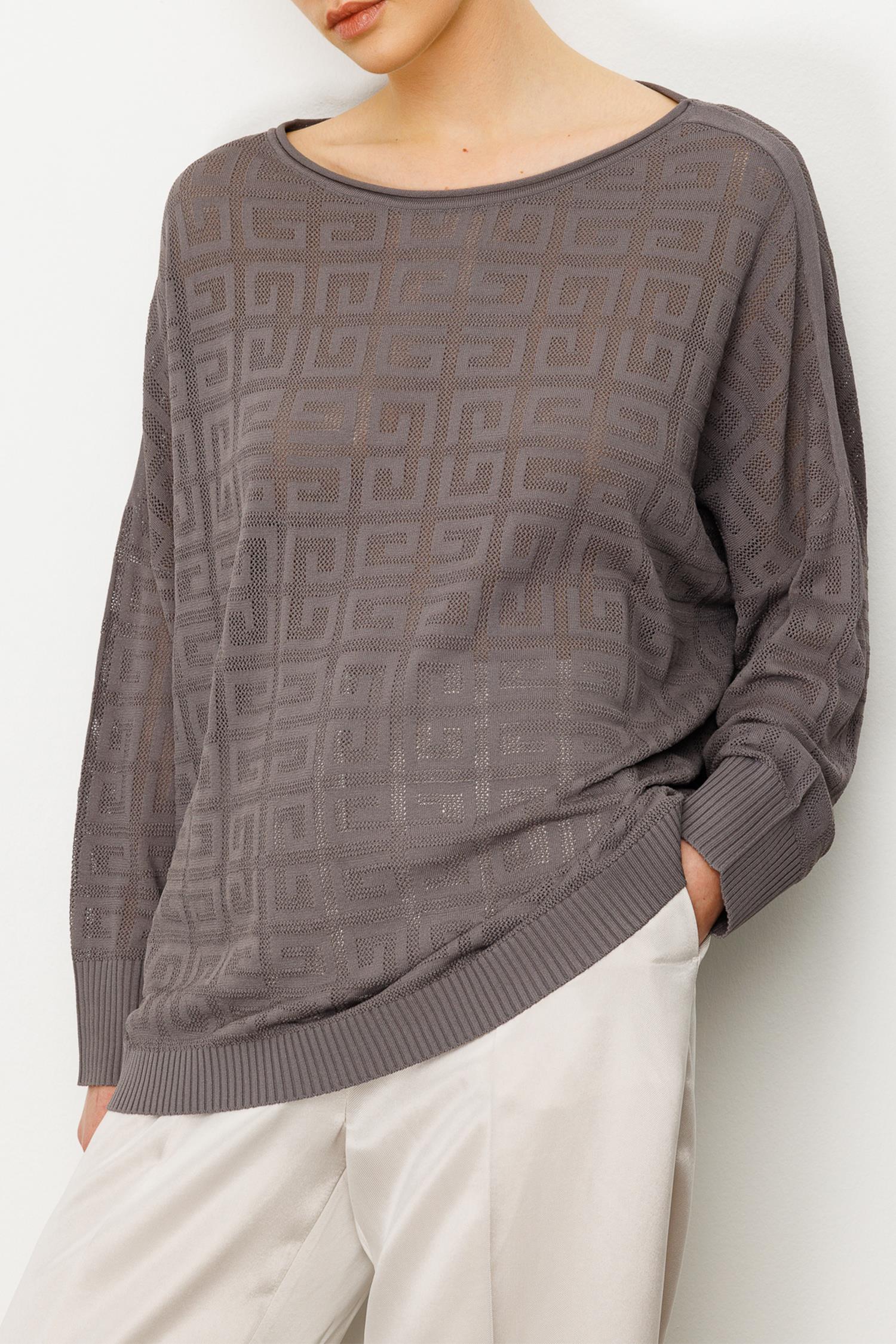 Kayık Yaka Jakarlı Triko