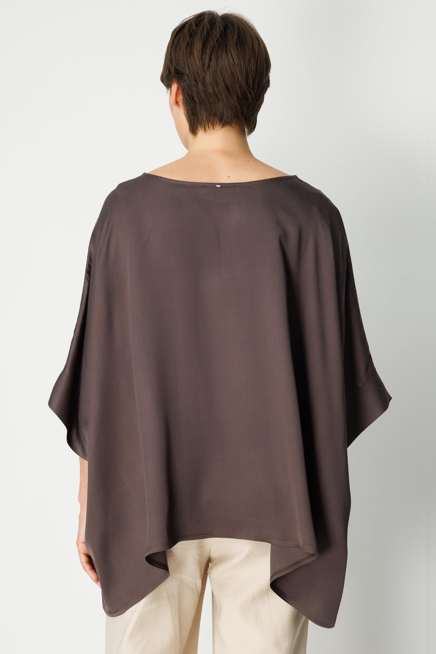 Kayık Yaka Oversize Bluz