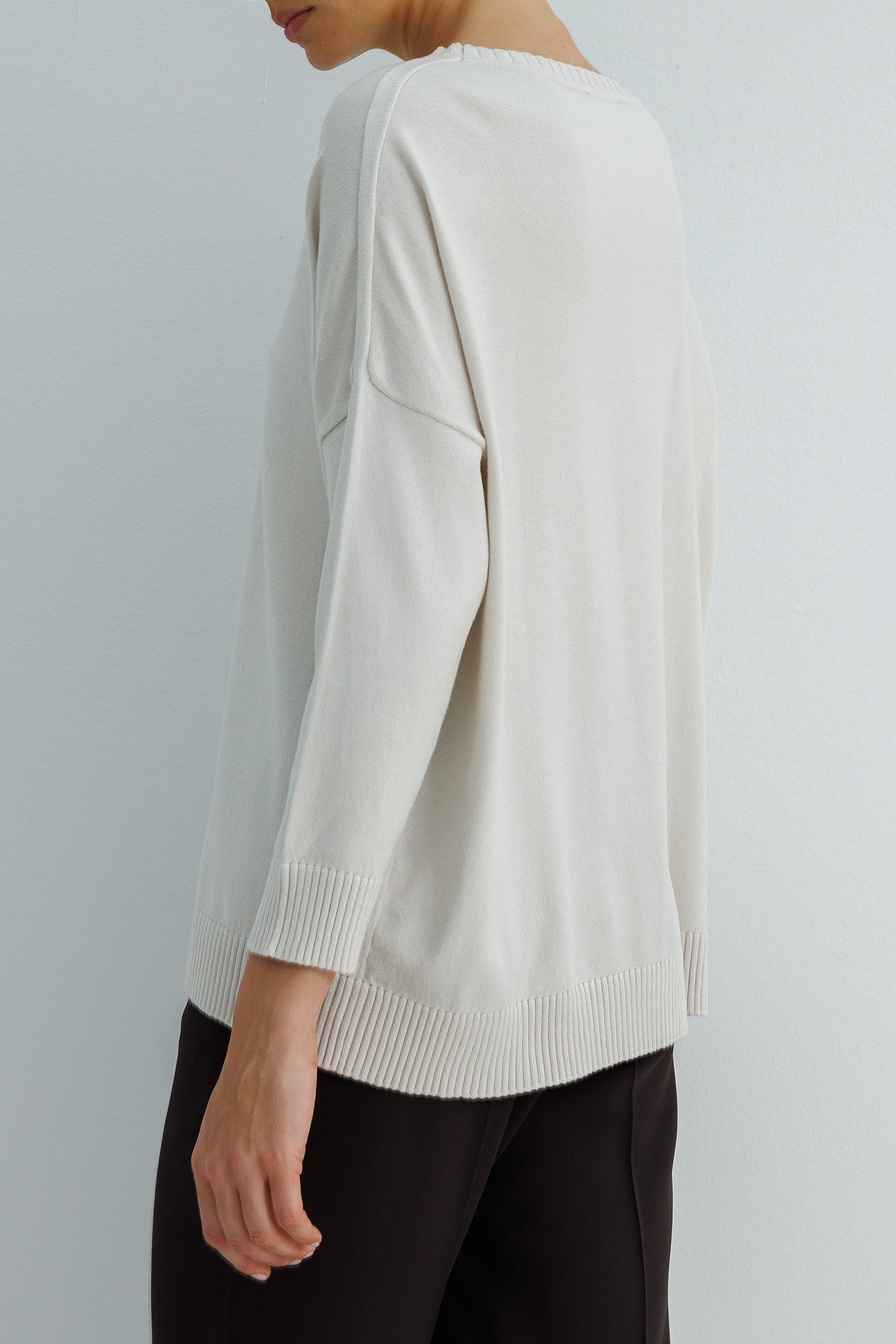 Kayık Yaka Oversize Triko