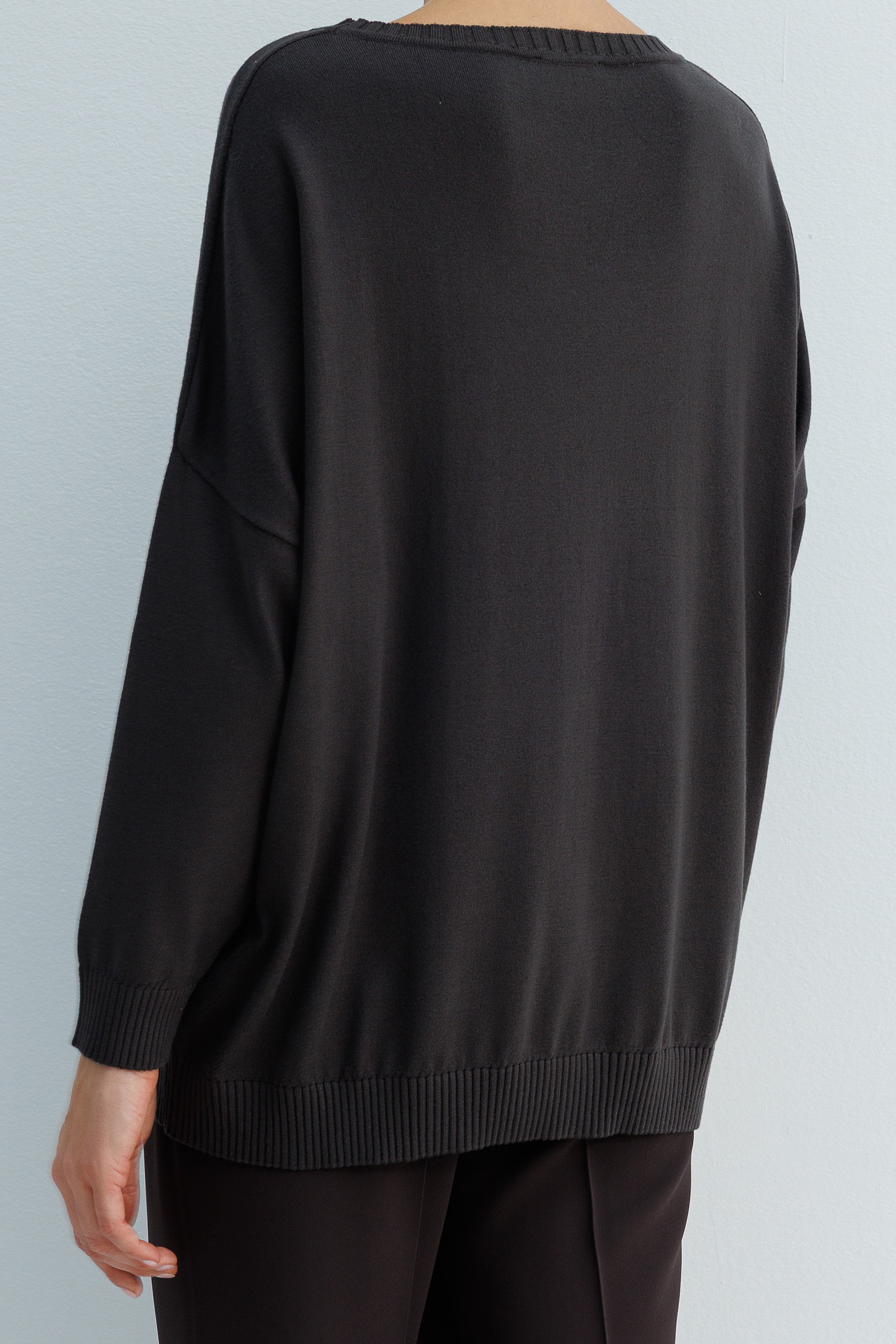 Kayık Yaka Oversize Triko