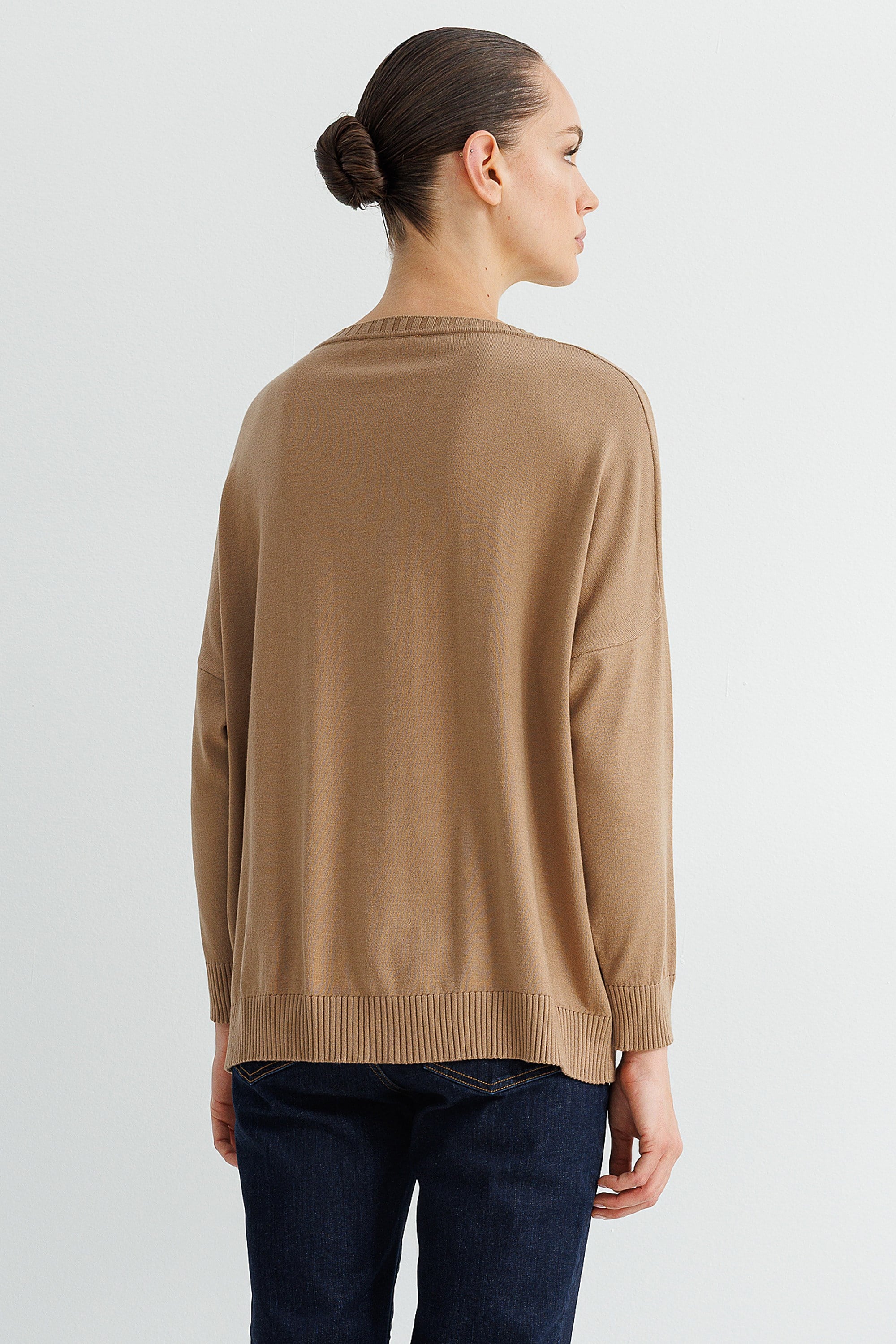 Kayık Yaka Oversize Triko