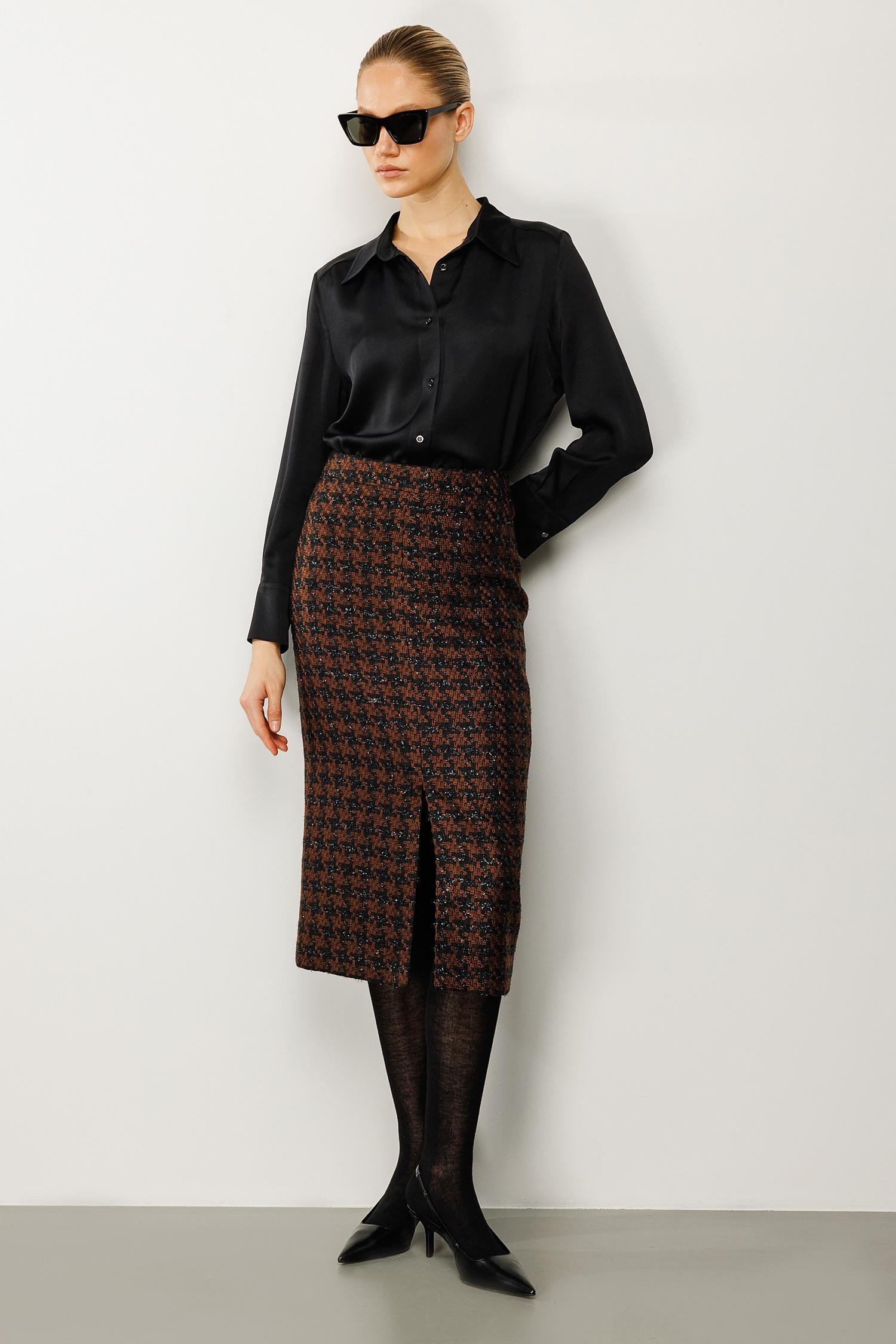 Kazayağı Midi Etek