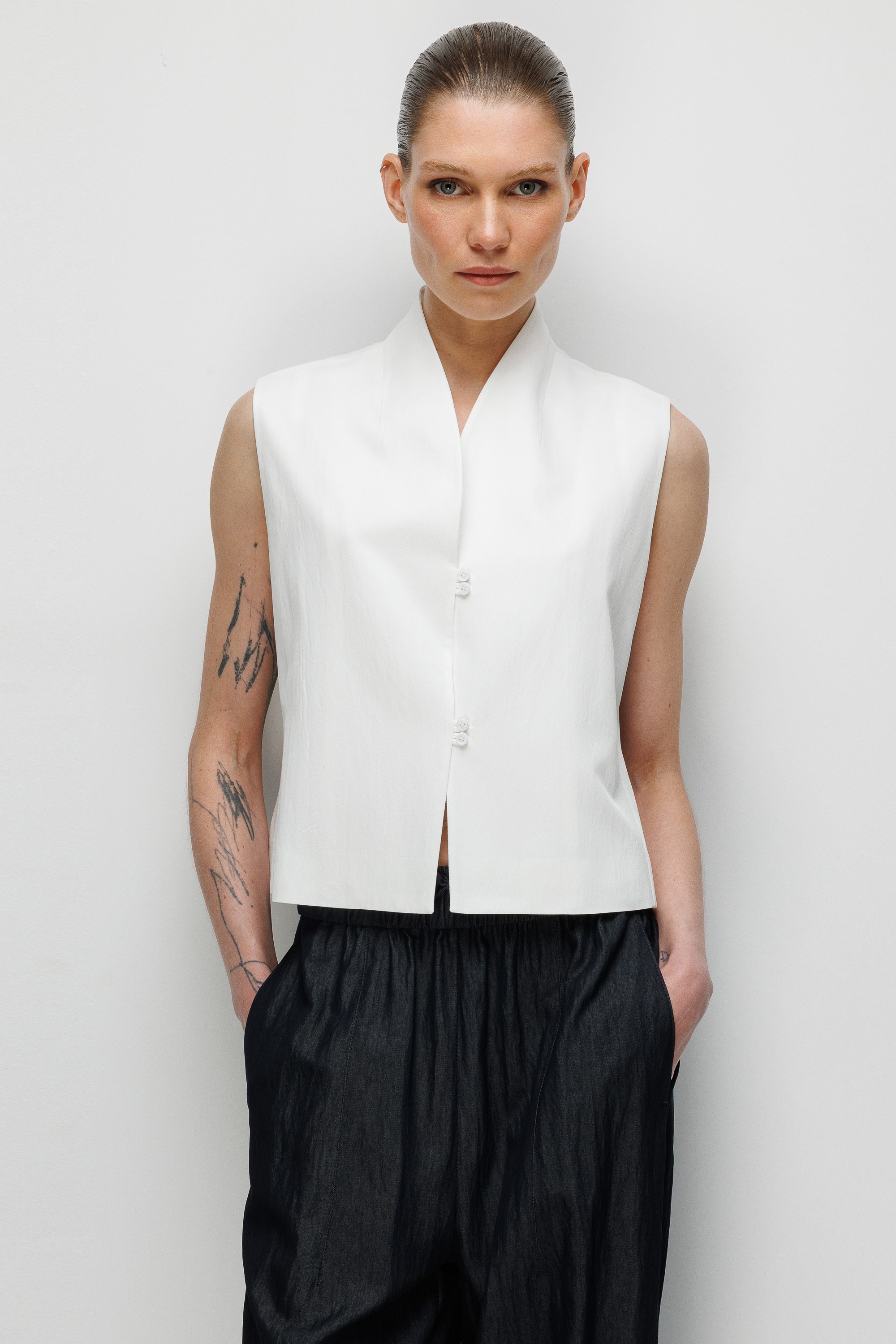 Kimono Yaka Kolsuz Bluz