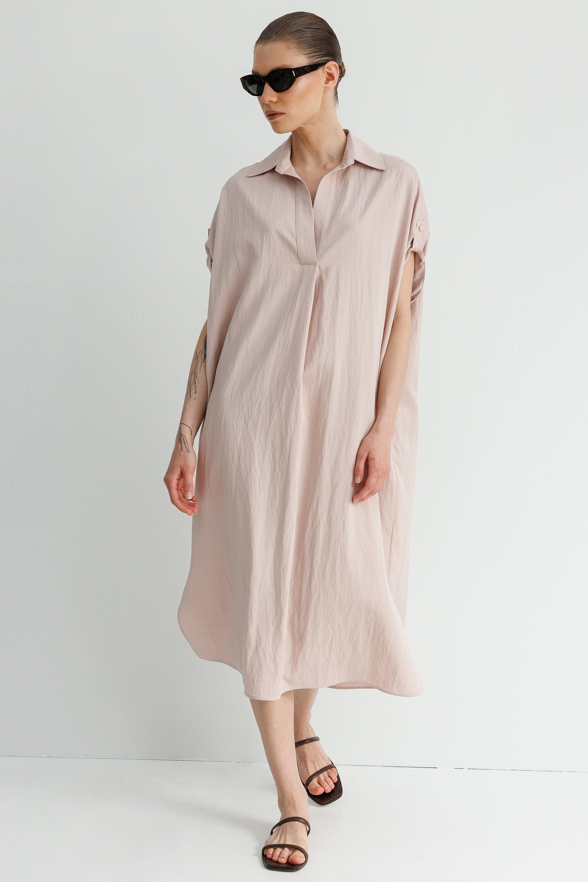 Kolu Apoletli Elbise