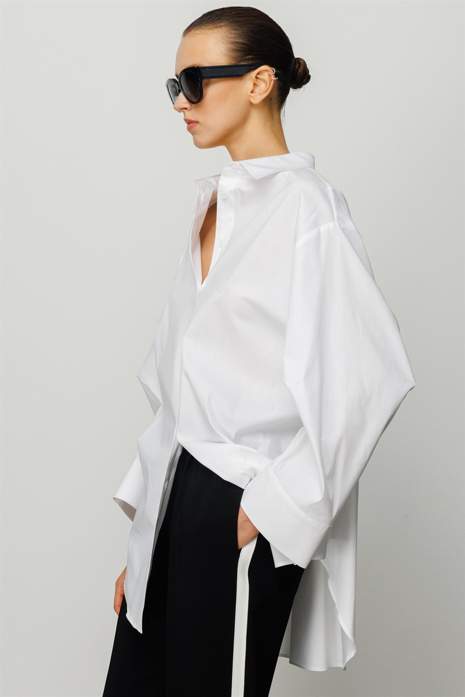 Kolu Drapeli Koton Gömlek