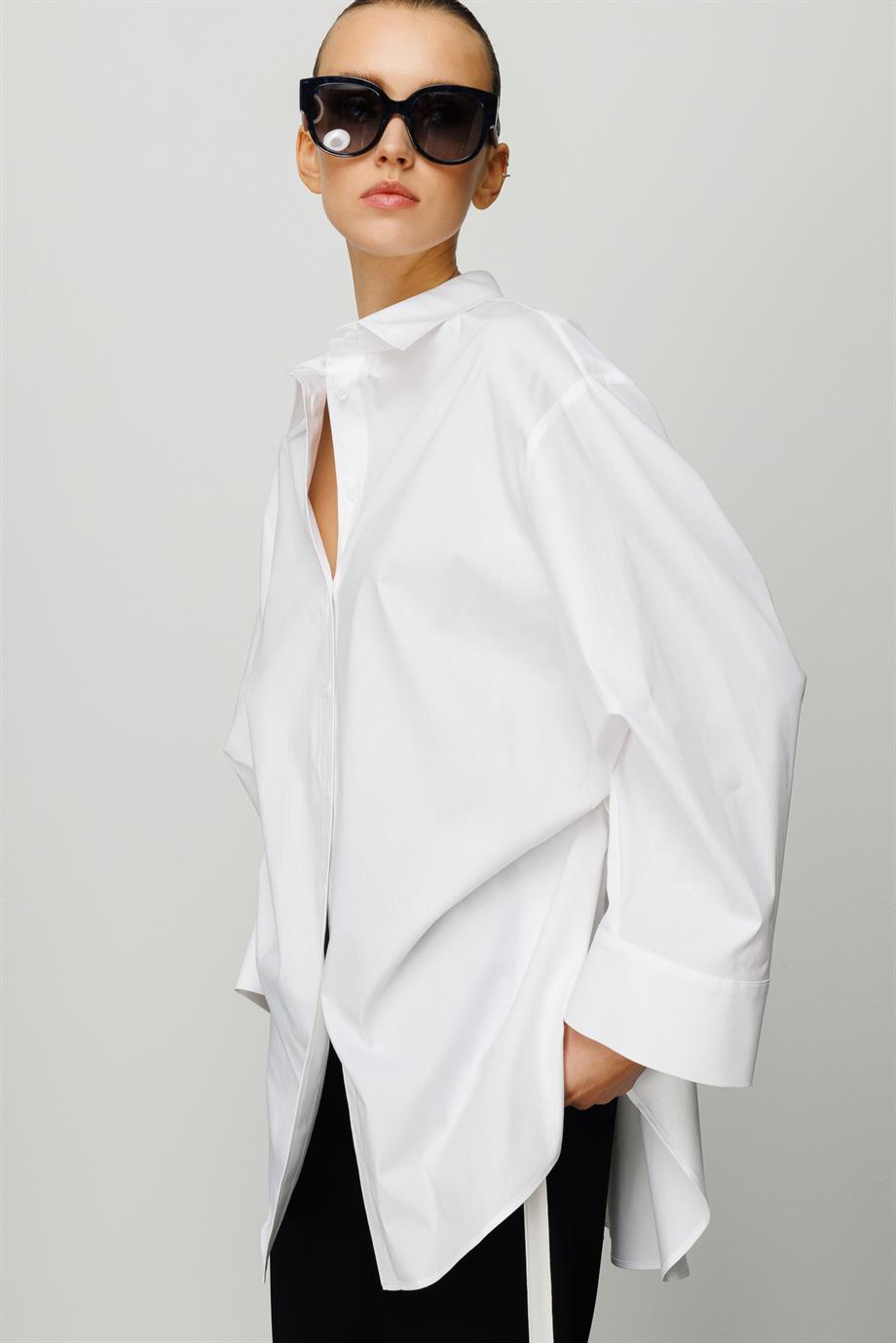 Kolu Drapeli Koton Gömlek