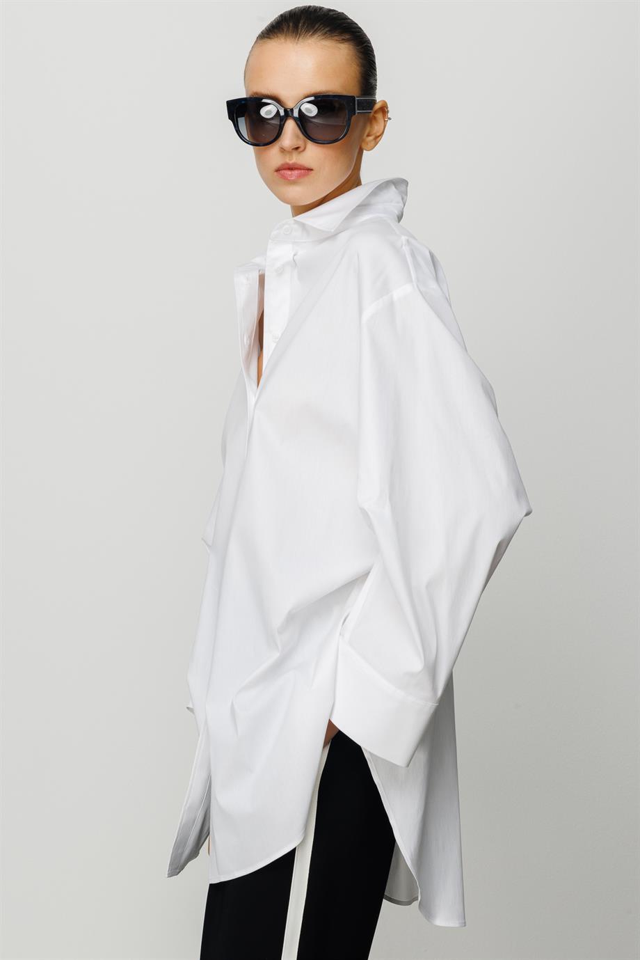 Kolu Drapeli Koton Gömlek