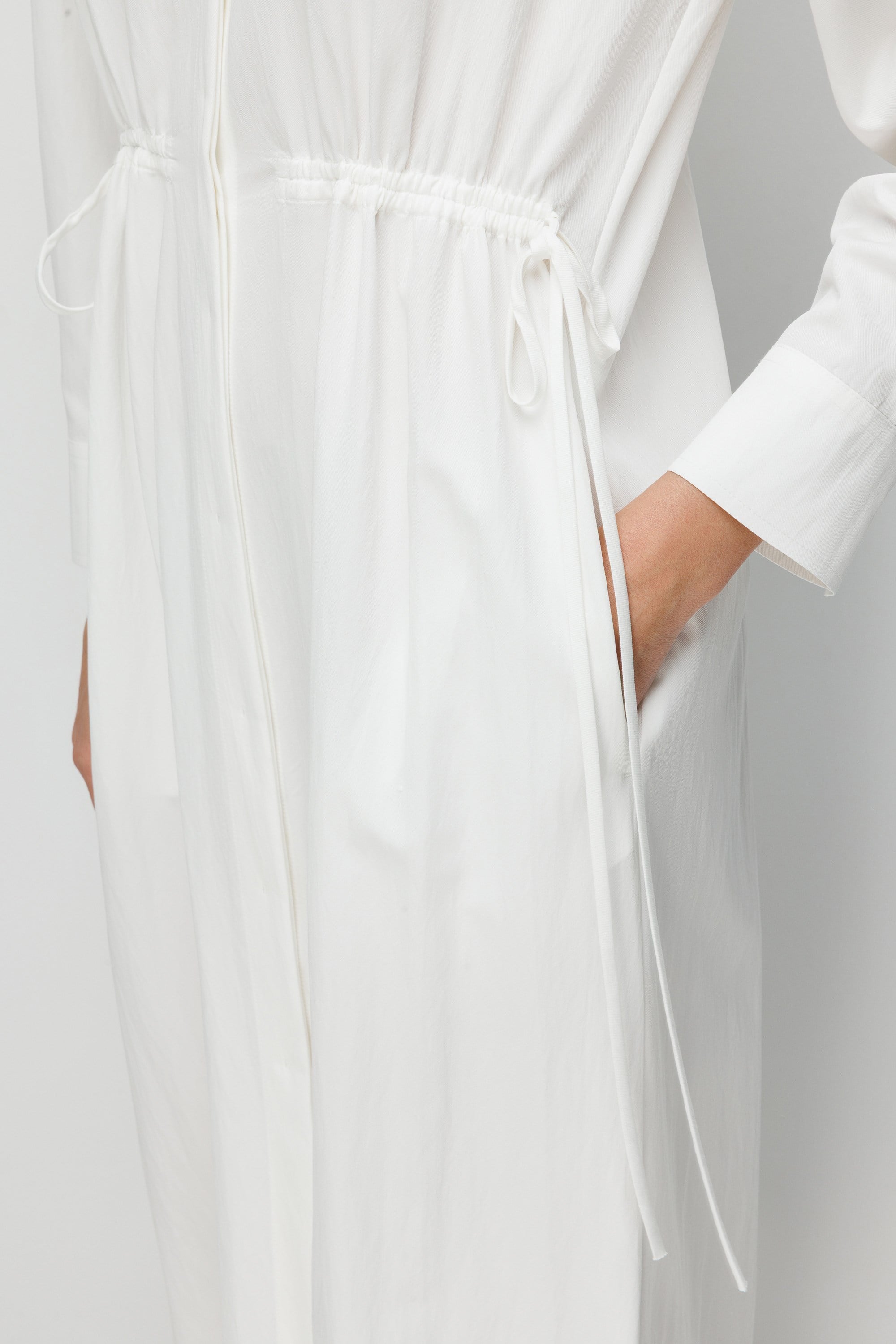 Kordonlu Gömlek Elbise