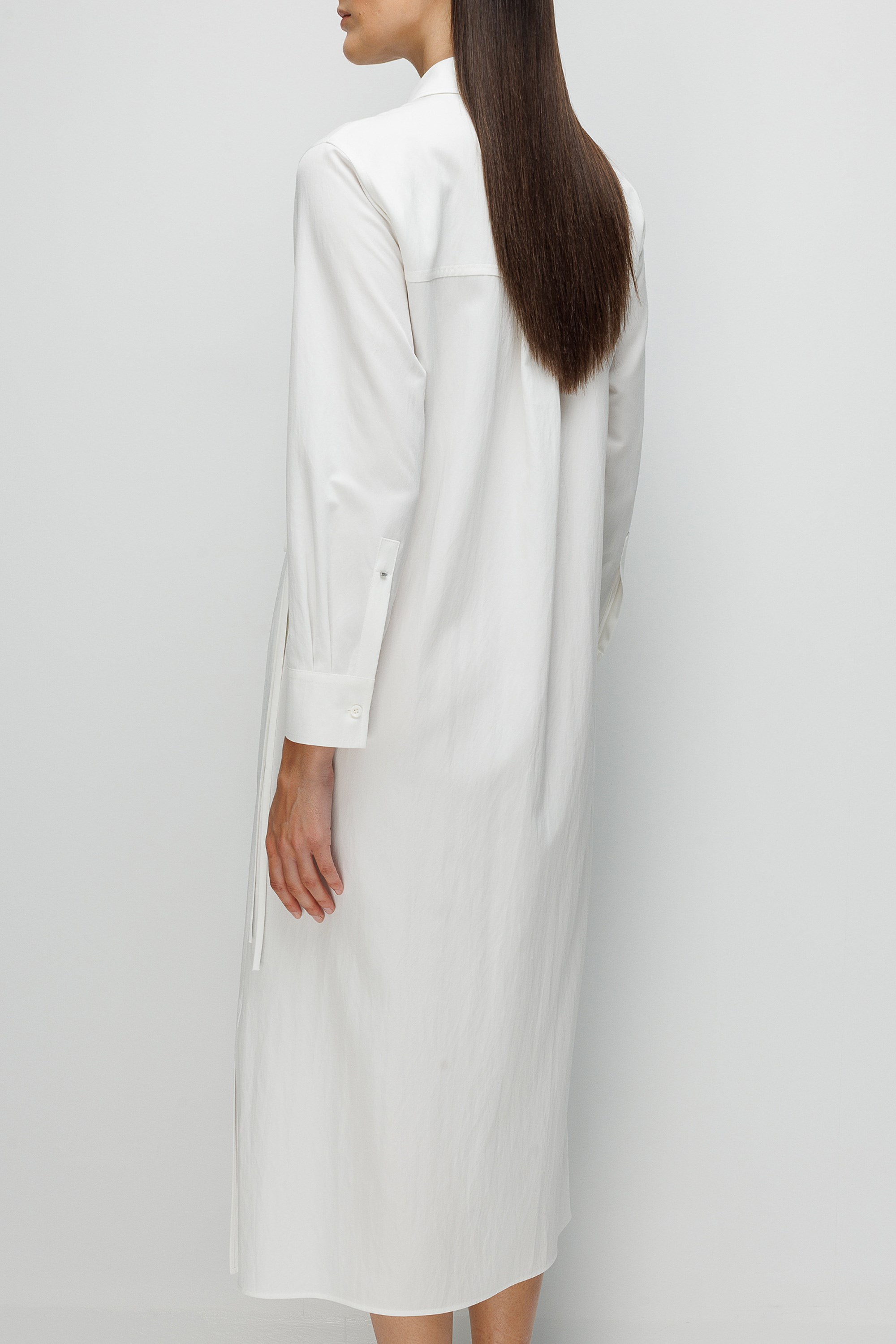 Kordonlu Gömlek Elbise