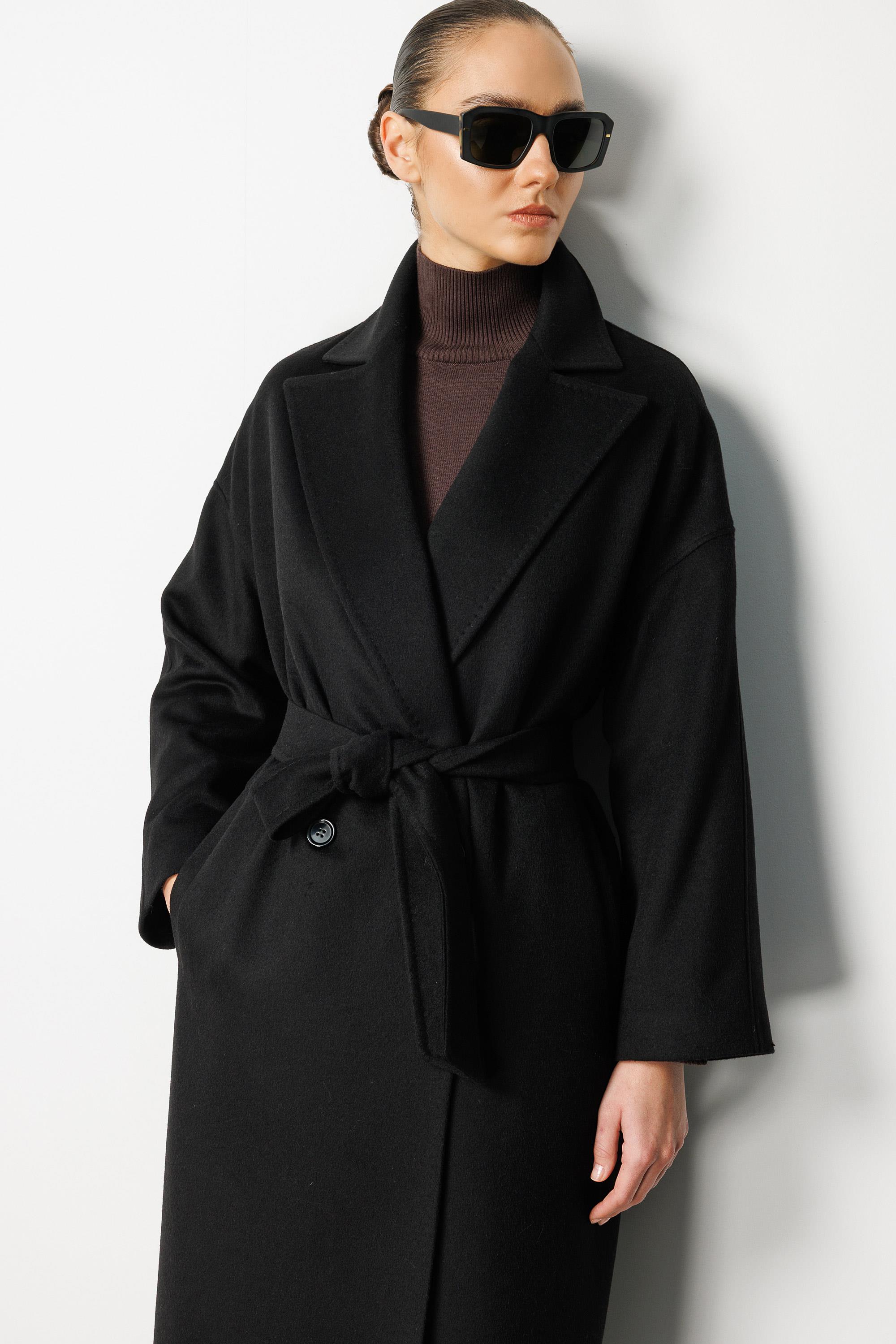 Kruvaze Kemerli Manto