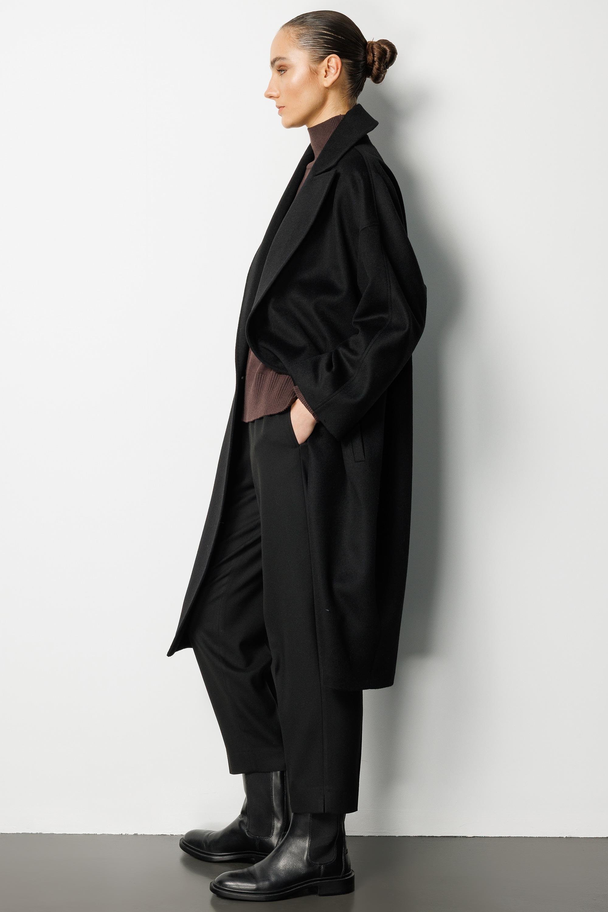 Kruvaze Kemerli Manto