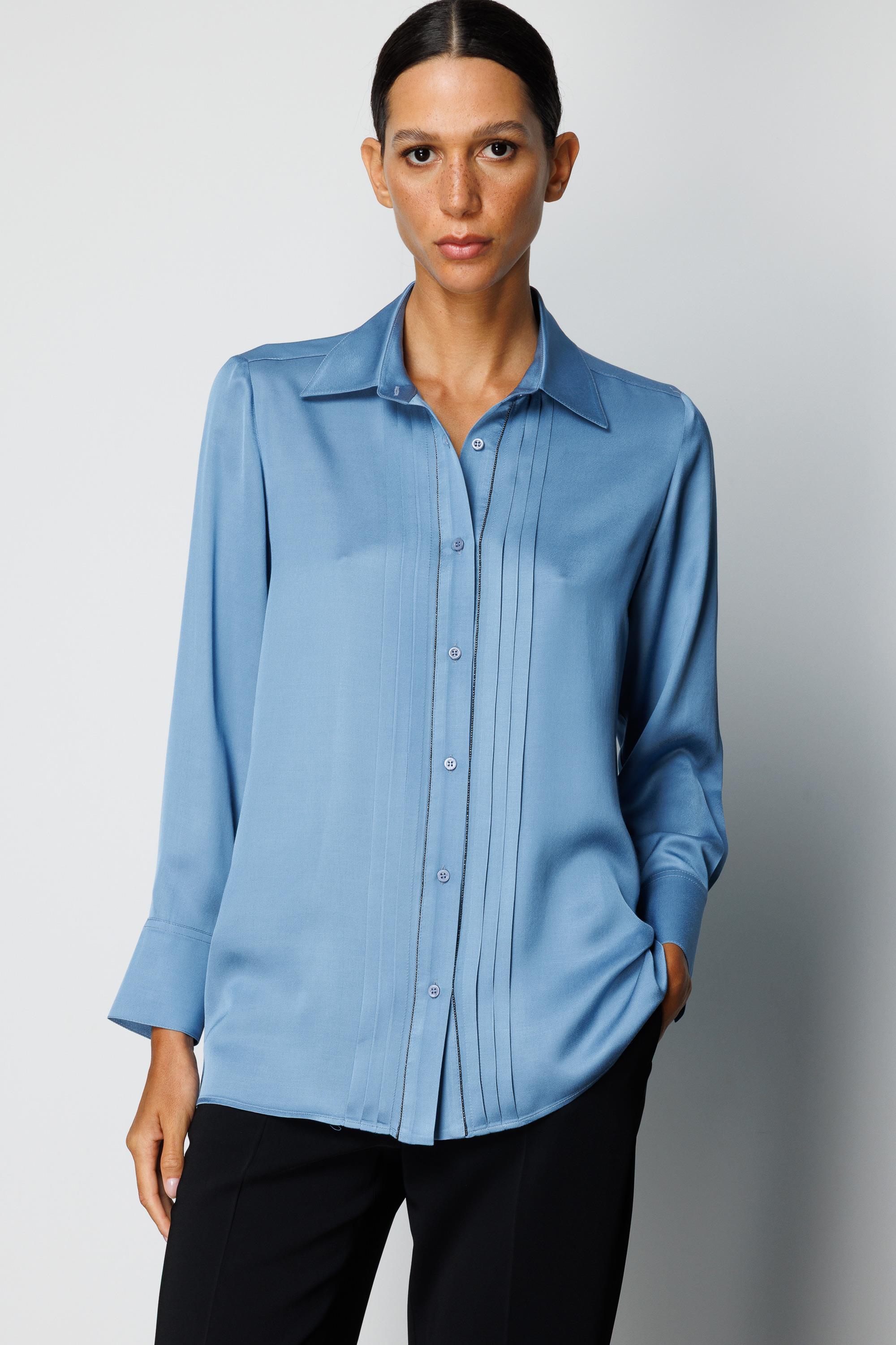 Metal Aksesuarlı Bluz