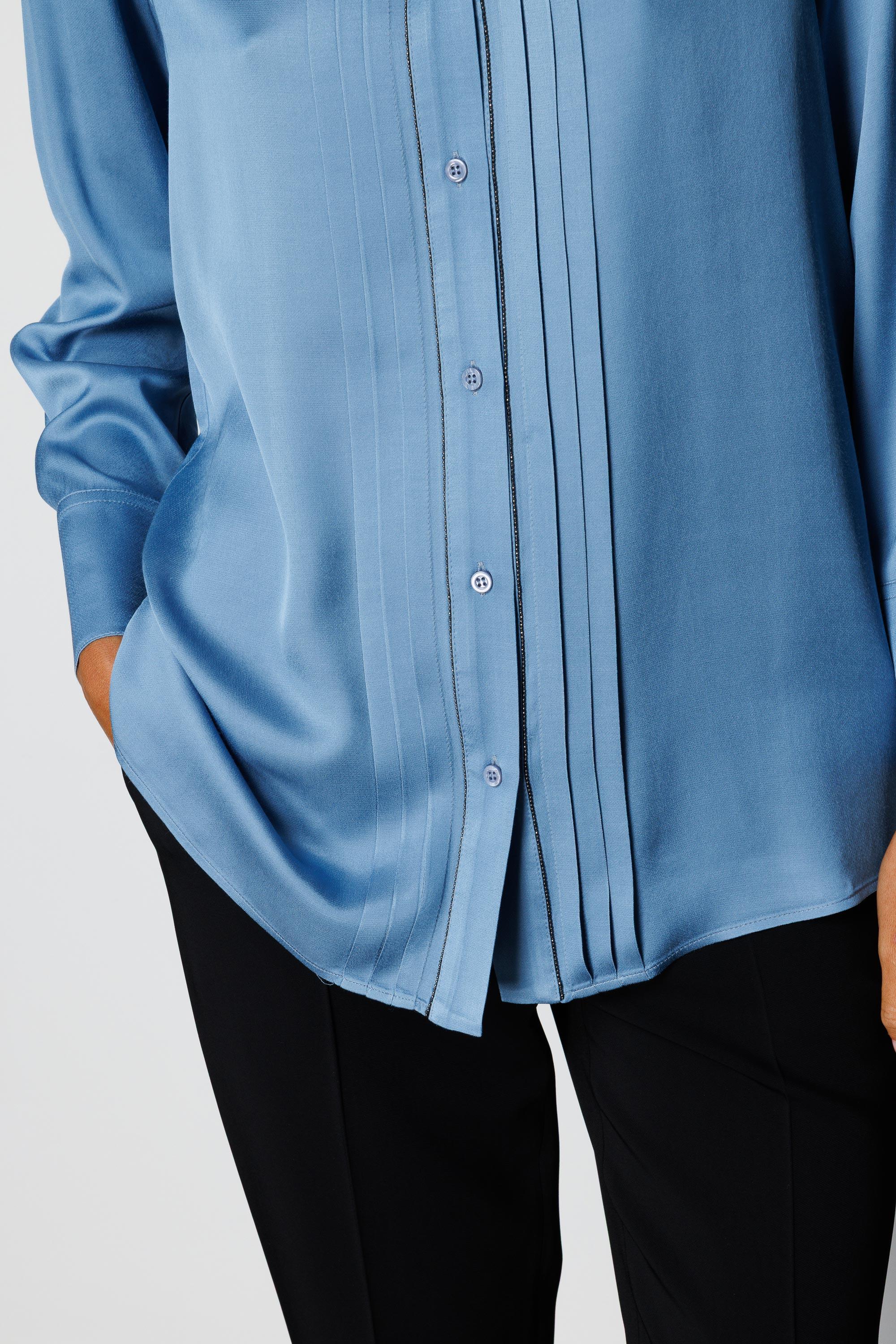 Metal Aksesuarlı Bluz