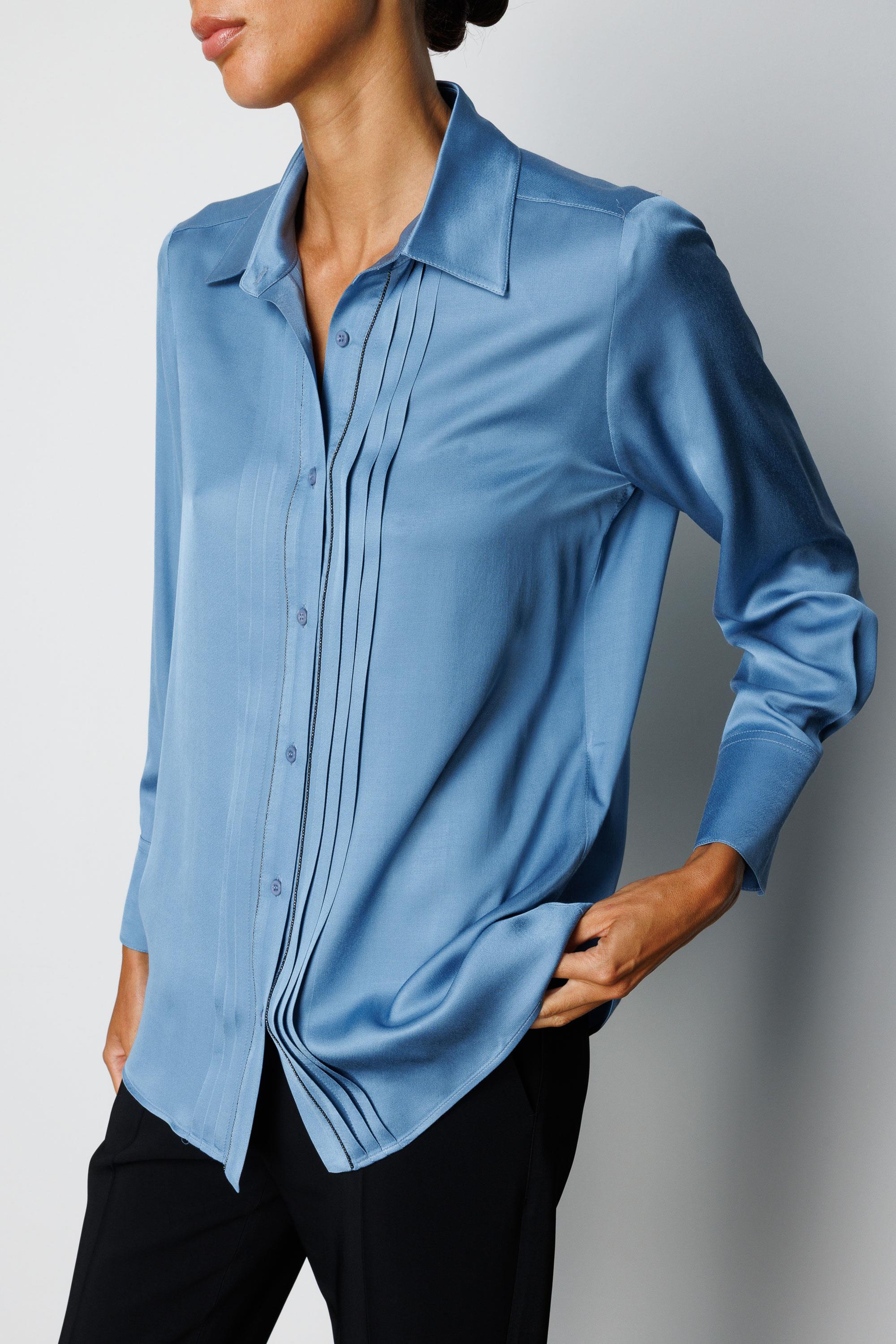 Metal Aksesuarlı Bluz