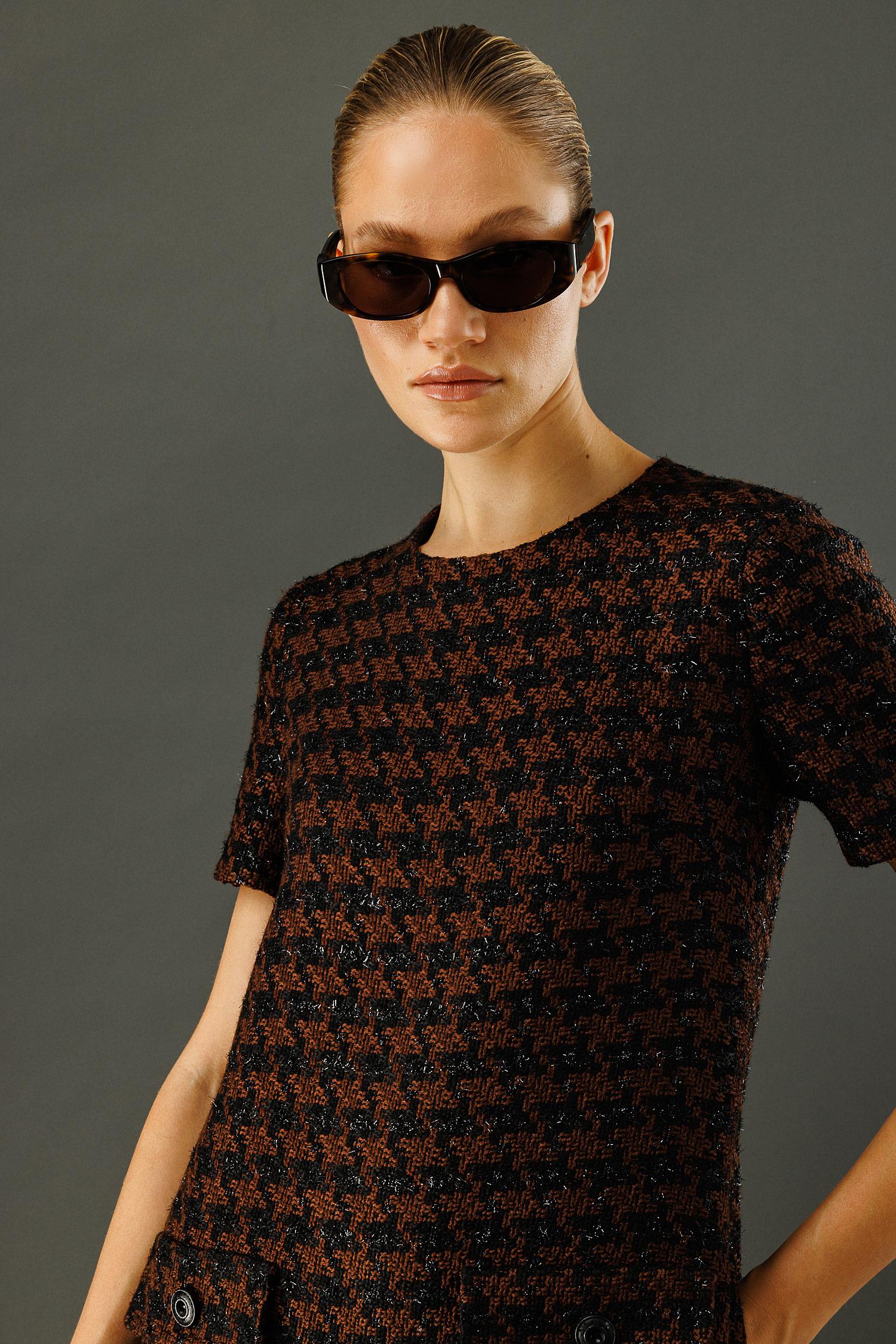 O Yaka Kazayağı Elbise