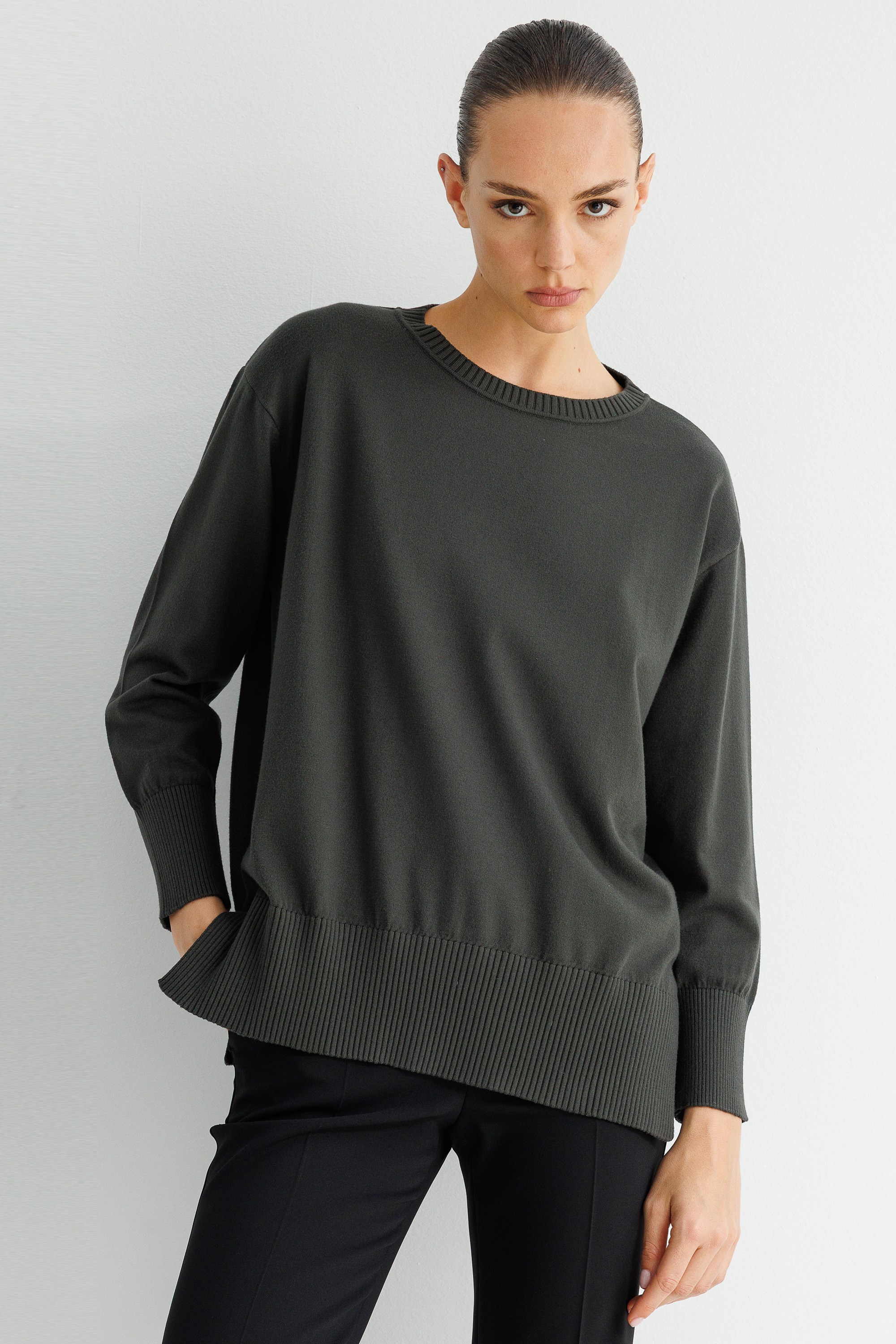 O Yaka Oversize Triko