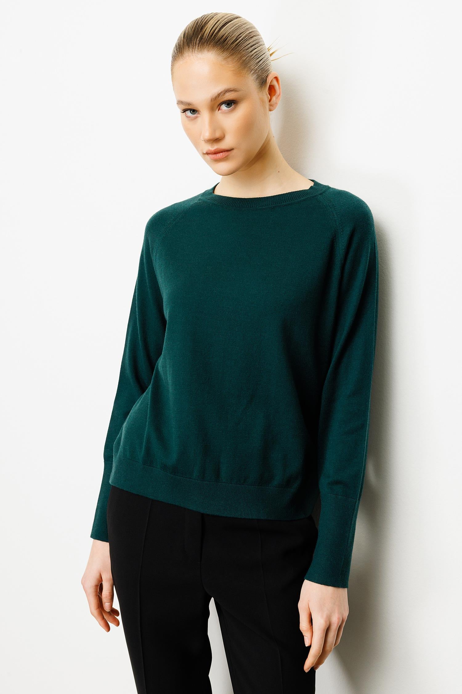 O Yaka Raglan Kol Triko