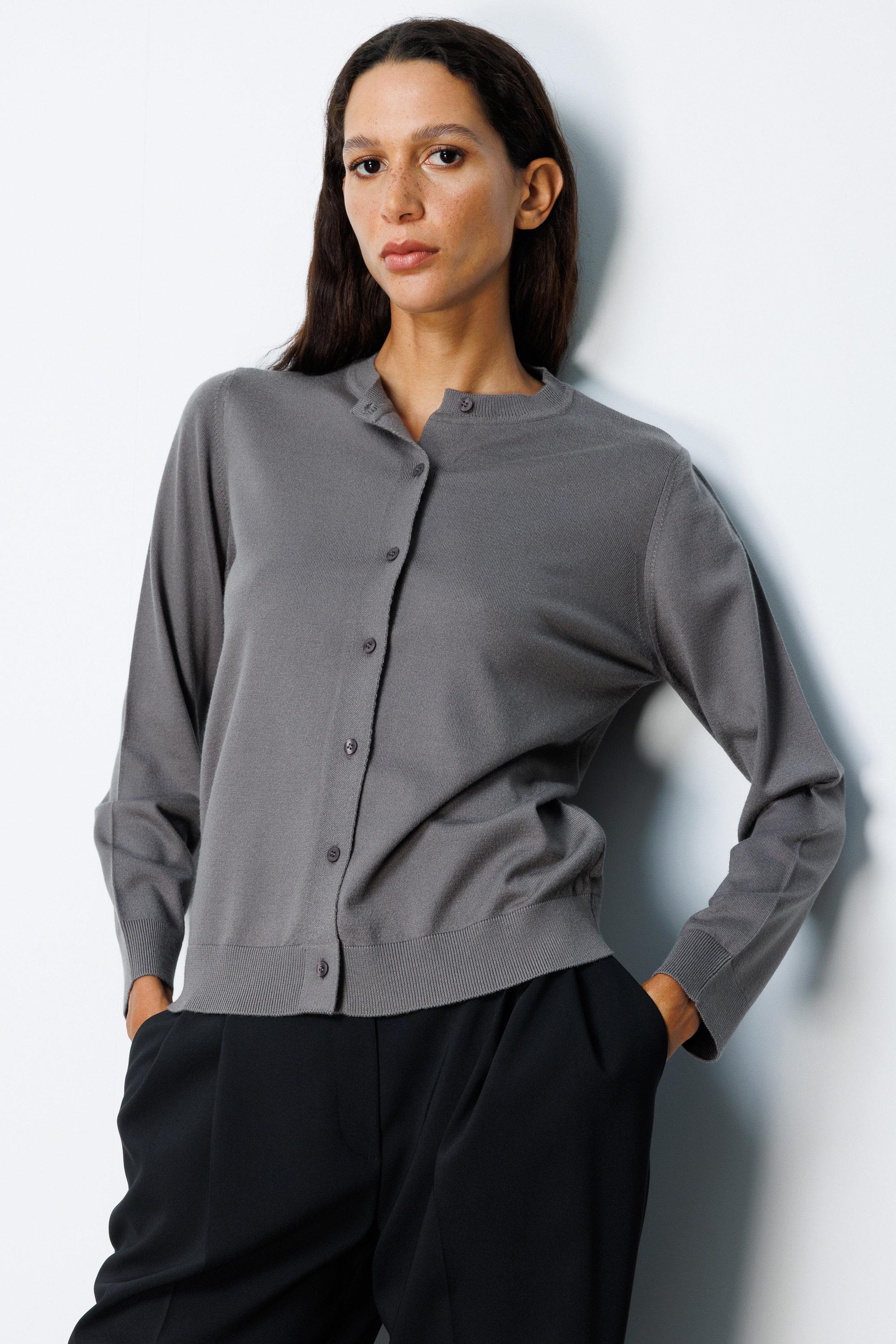 O Yaka Uzun Kol Hırka